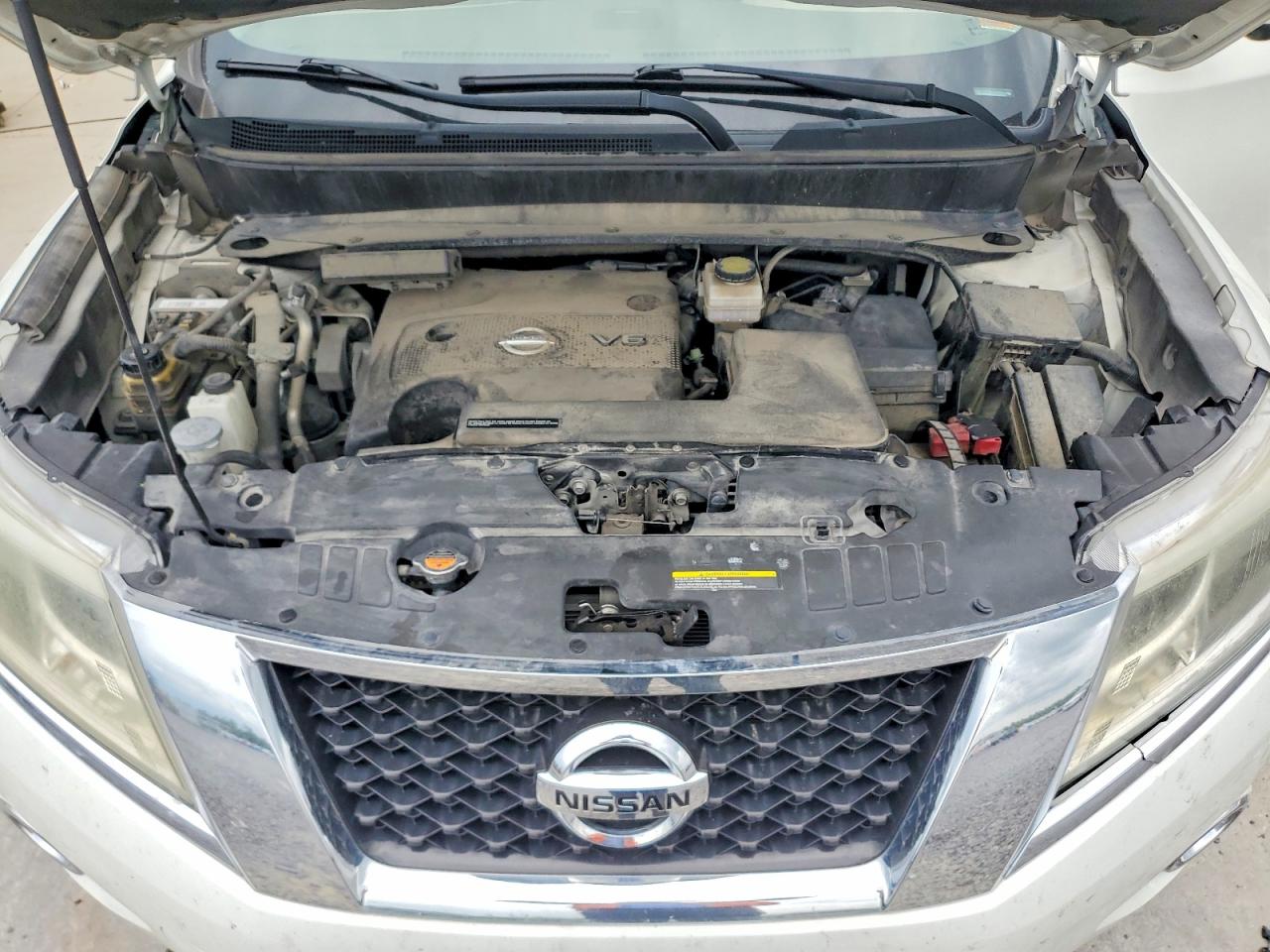 2013 Nissan Pathfinder S White vin: 5N1AR2MMXDC609003