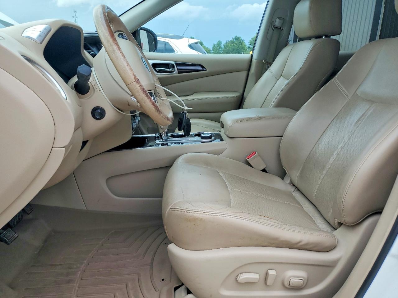 2013 Nissan Pathfinder S White vin: 5N1AR2MMXDC609003