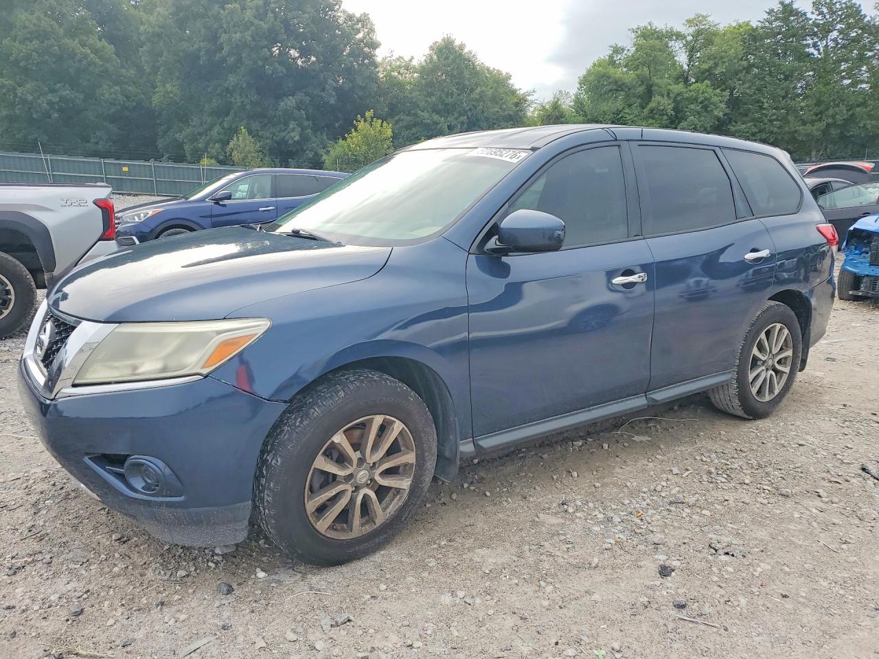 2013 Nissan Pathfinder S Синий vin: 5N1AR2MMXDC617666