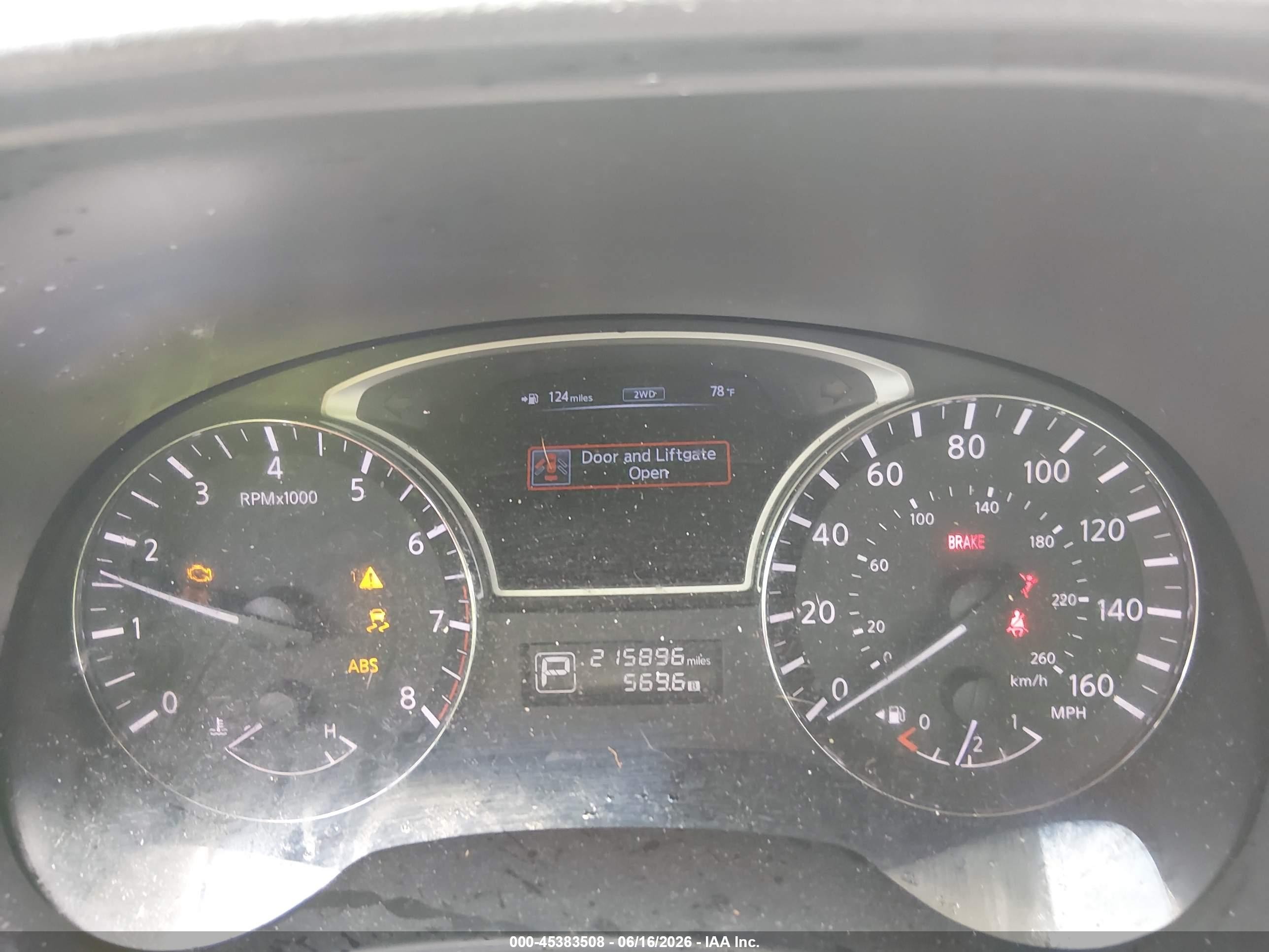 2013 Nissan Pathfinder Sl Gray vin: 5N1AR2MMXDC624505