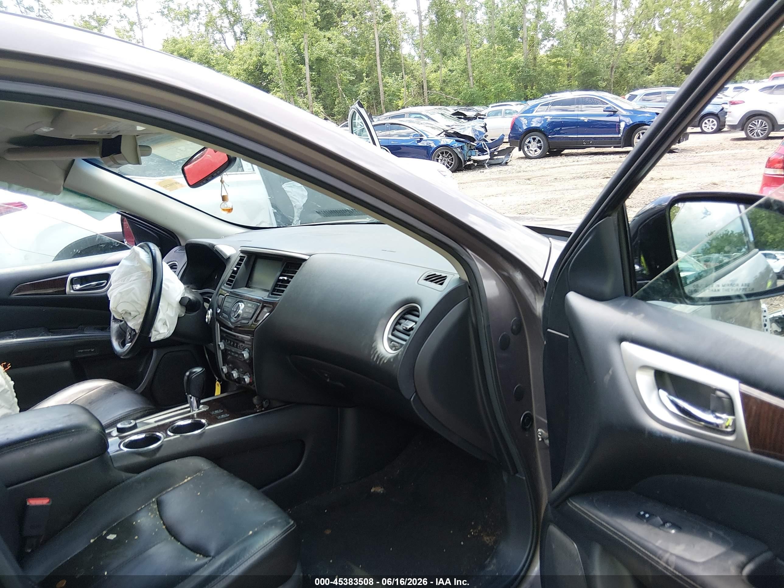 2013 Nissan Pathfinder Sl Gray vin: 5N1AR2MMXDC624505