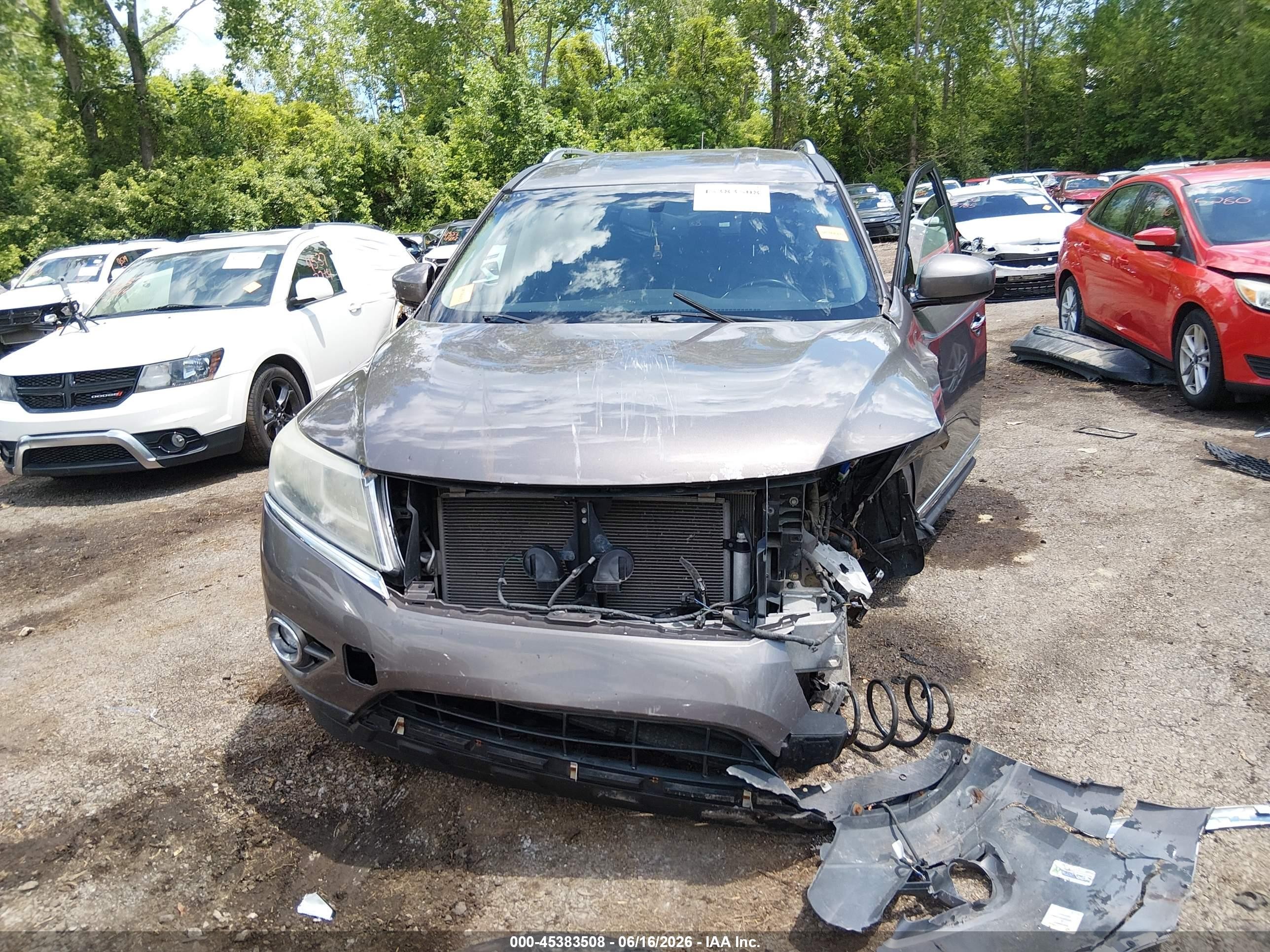 2013 Nissan Pathfinder Sl Gray vin: 5N1AR2MMXDC624505