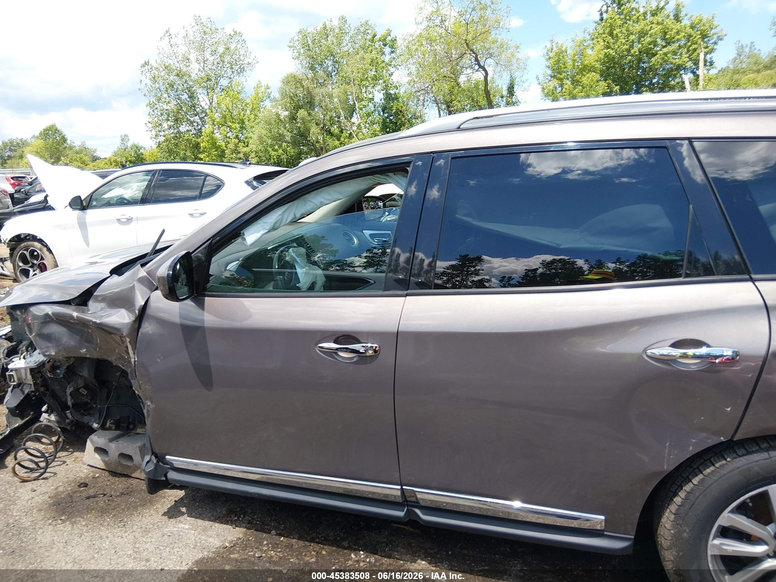 2013 Nissan Pathfinder Sl Gray vin: 5N1AR2MMXDC624505