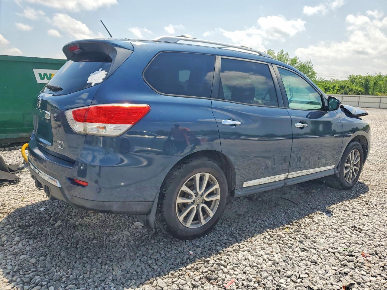 2013 Nissan Pathfinder S Синий vin: 5N1AR2MMXDC626951