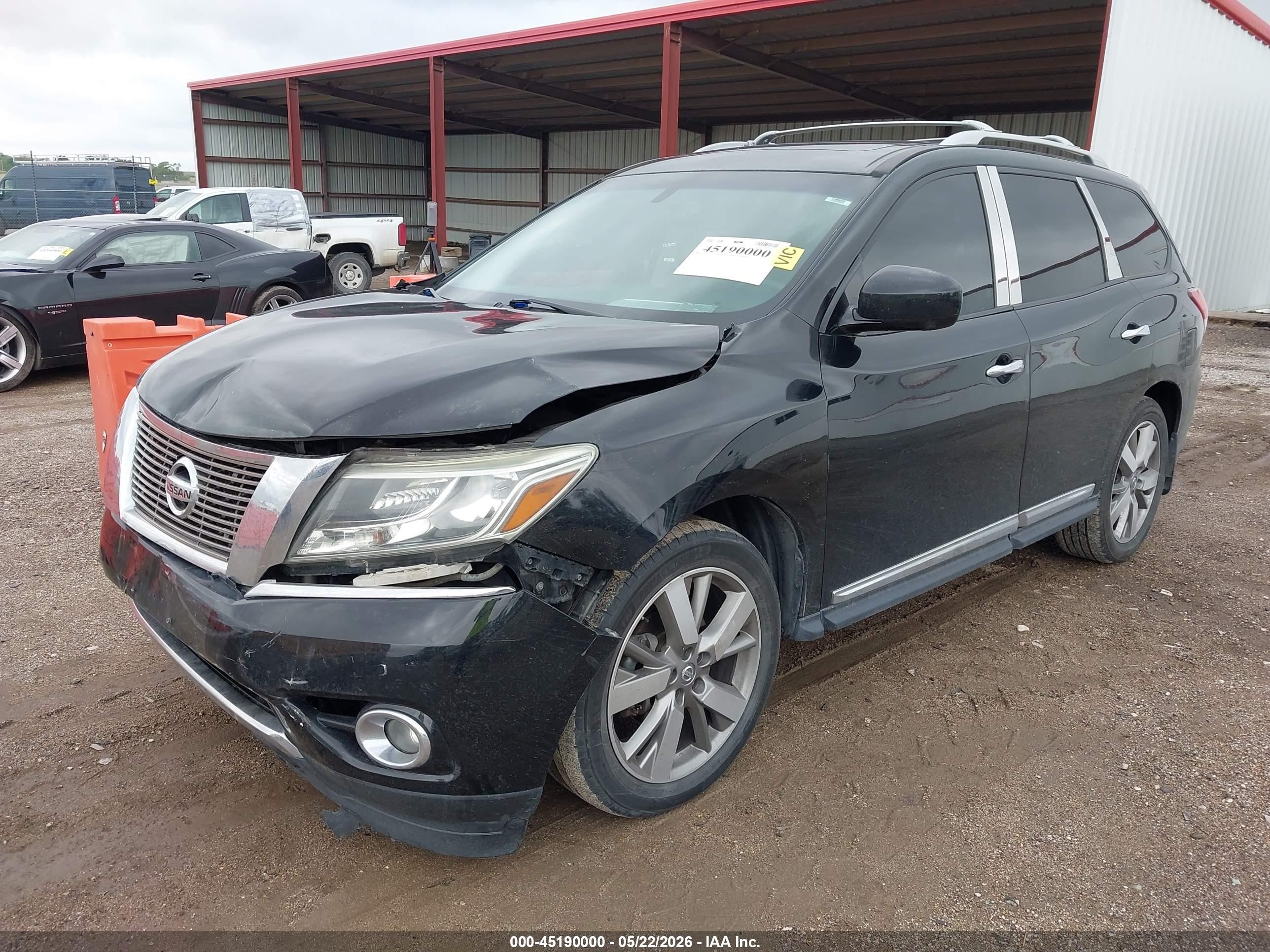 2013 Nissan Pathfinder Platinum Black vin: 5N1AR2MMXDC638162