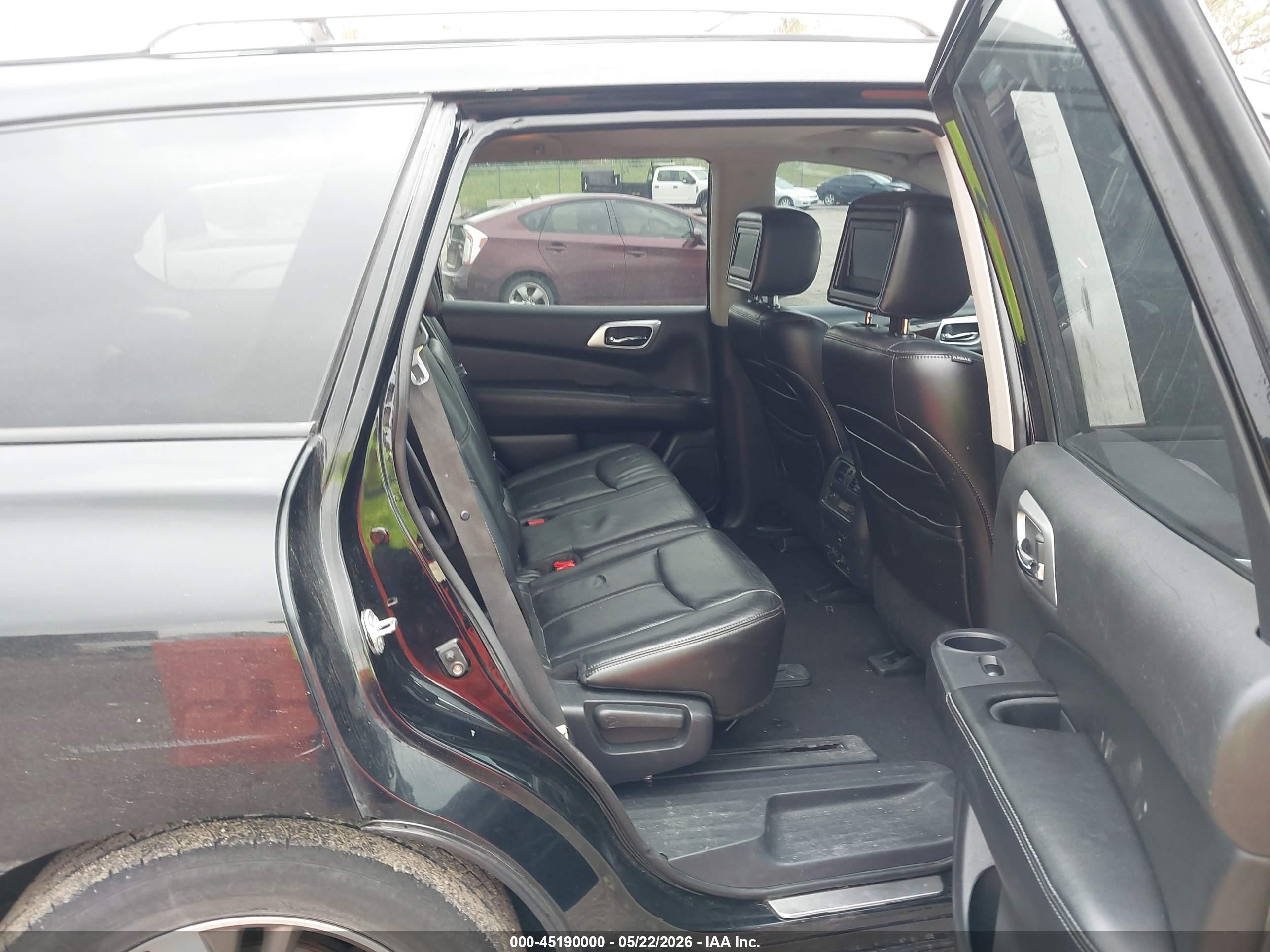 2013 Nissan Pathfinder Platinum Black vin: 5N1AR2MMXDC638162