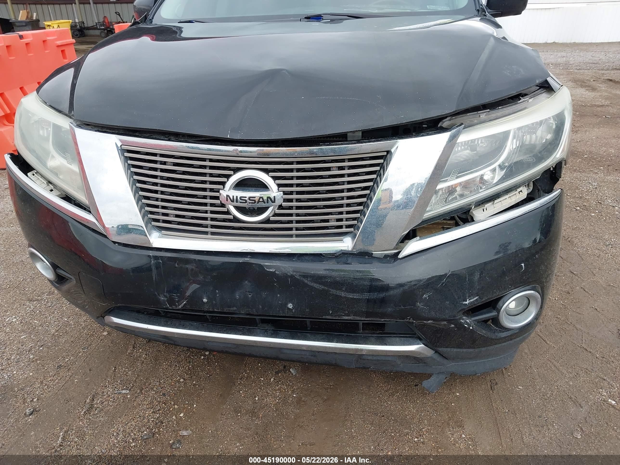 2013 Nissan Pathfinder Platinum Black vin: 5N1AR2MMXDC638162