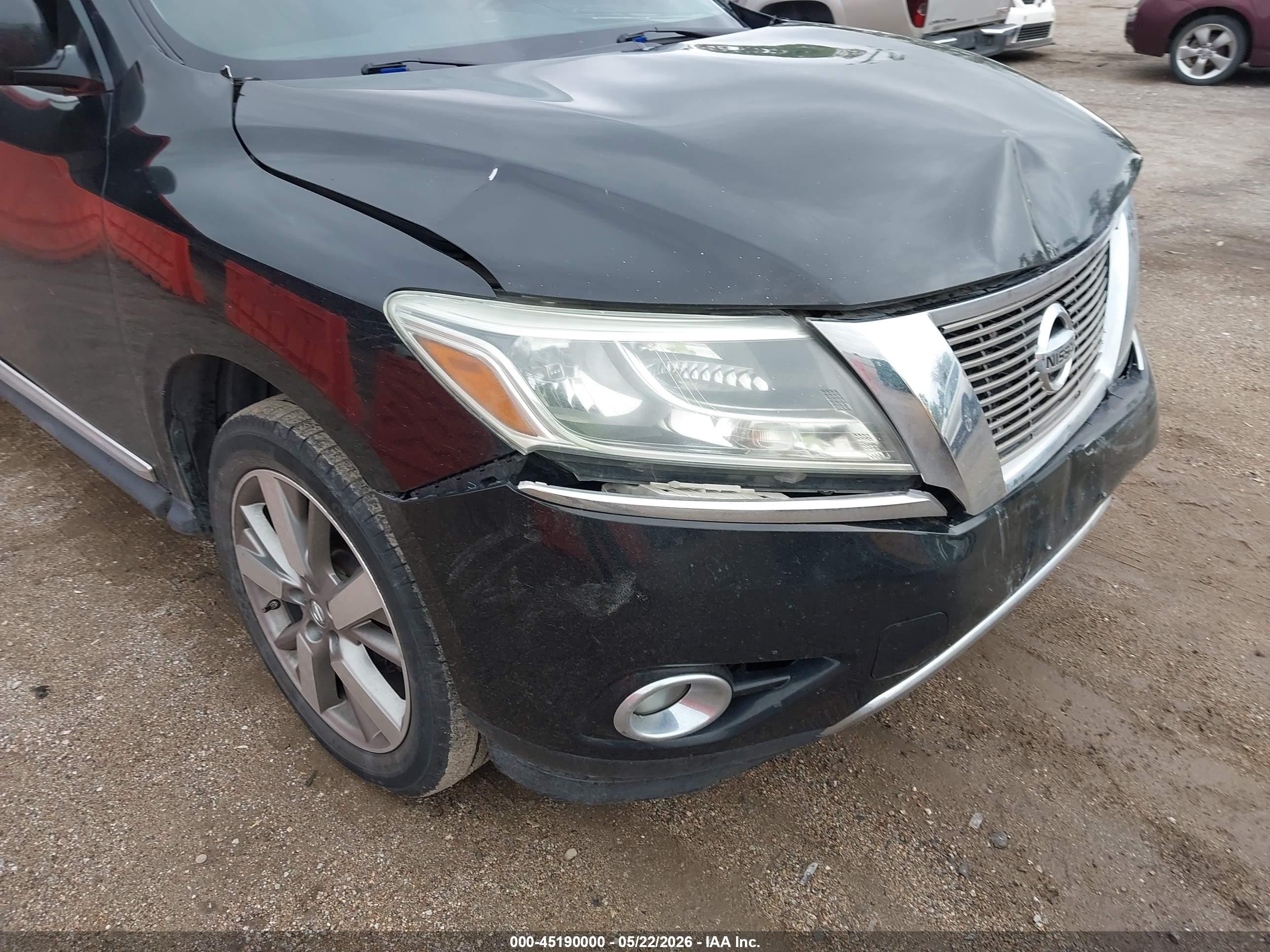 2013 Nissan Pathfinder Platinum Black vin: 5N1AR2MMXDC638162