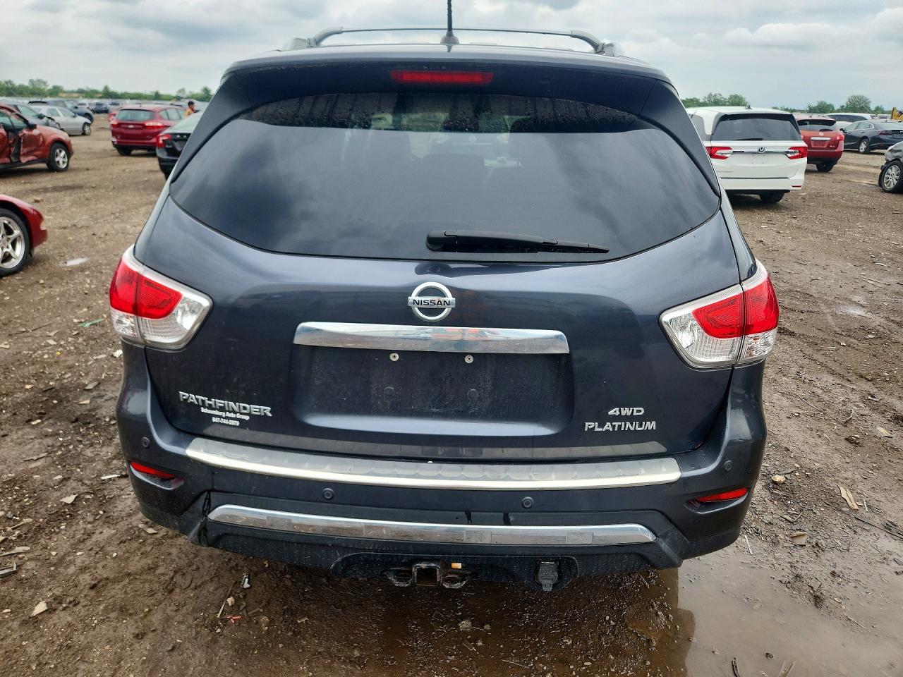 2013 Nissan Pathfinder S Серый vin: 5N1AR2MMXDC644673