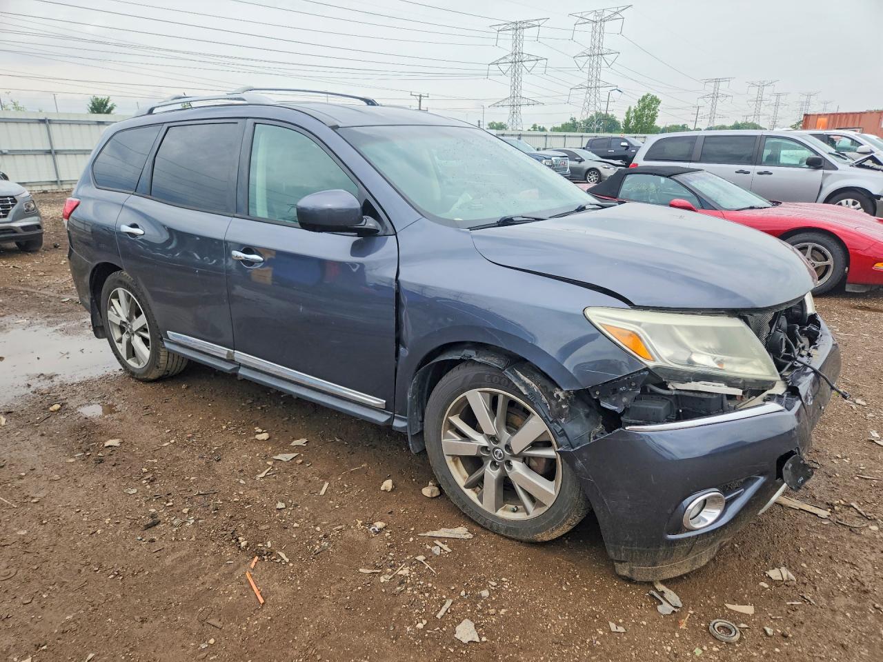 2013 Nissan Pathfinder S Серый vin: 5N1AR2MMXDC644673