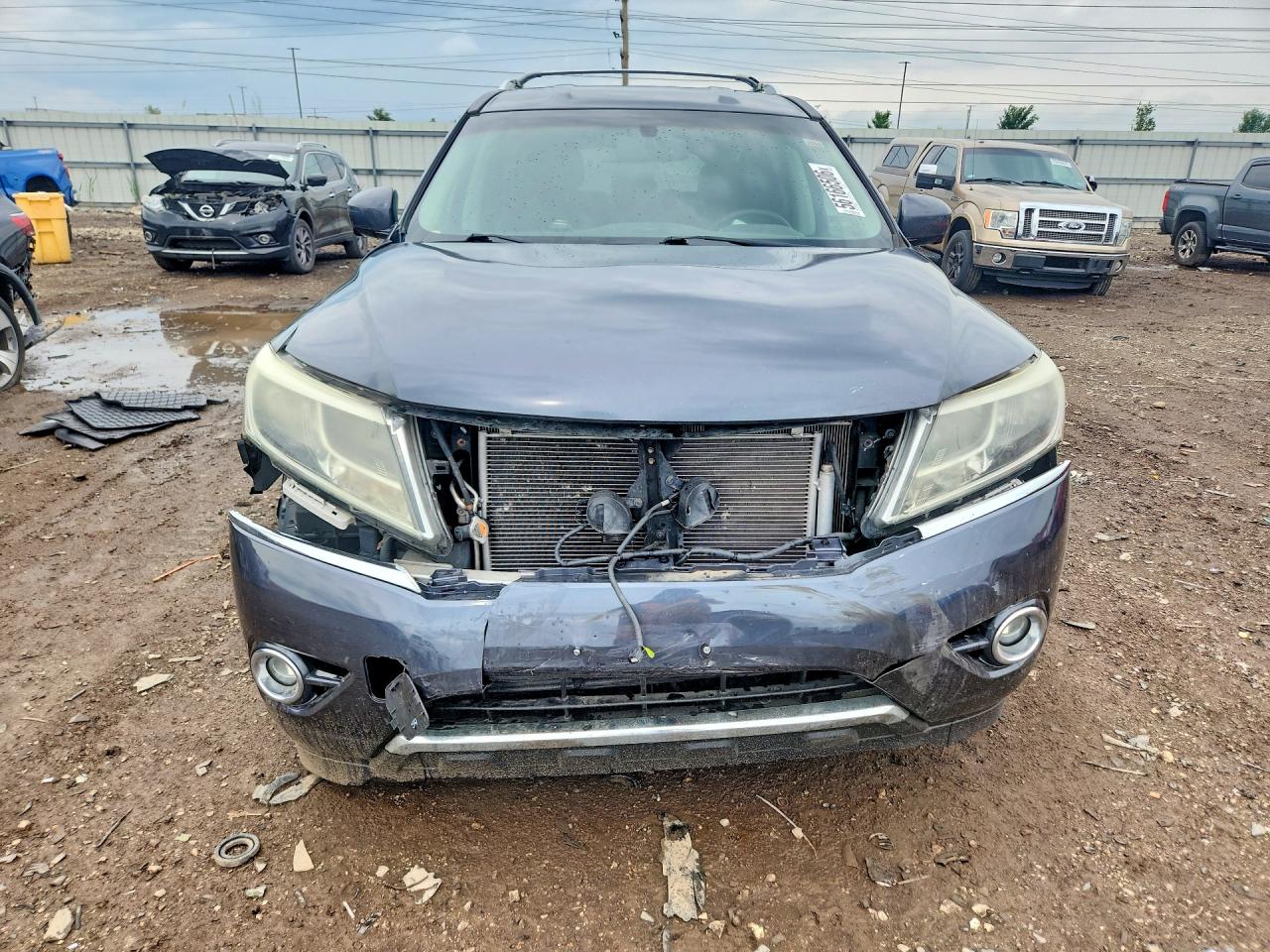 2013 Nissan Pathfinder S Серый vin: 5N1AR2MMXDC644673