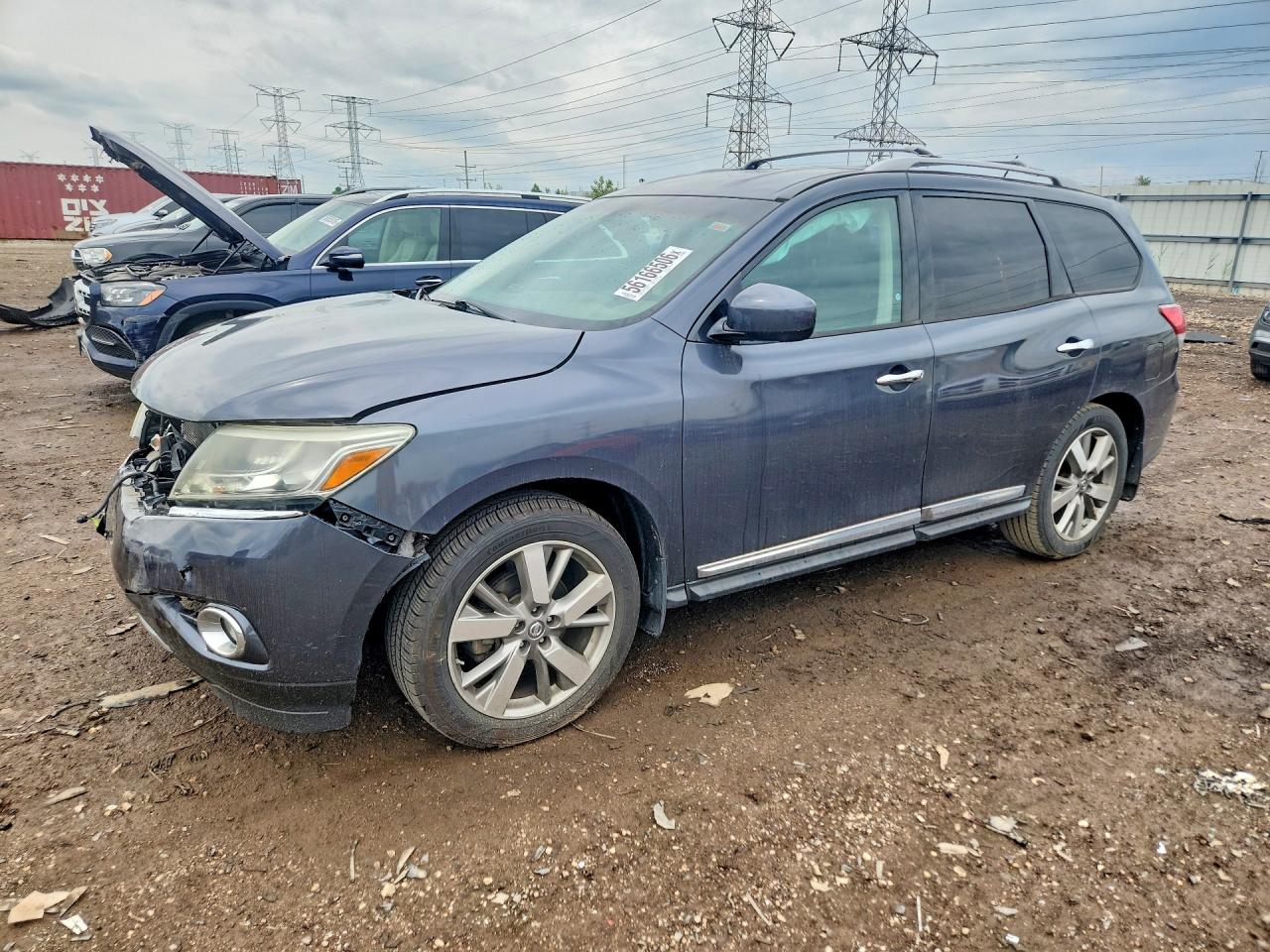 2013 Nissan Pathfinder S Серый vin: 5N1AR2MMXDC644673