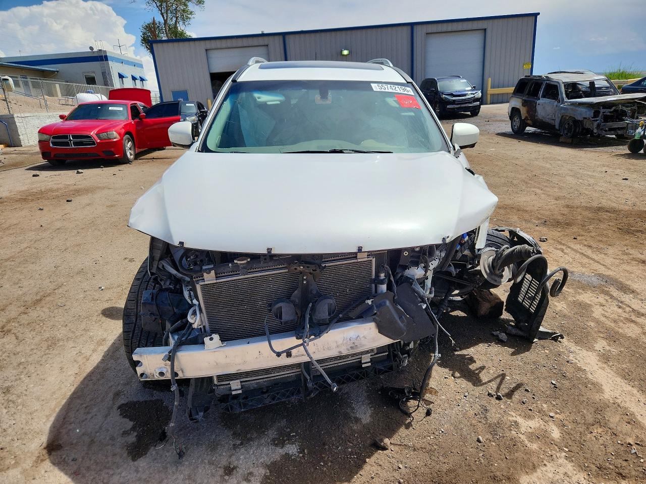 2013 Nissan Pathfinder S White vin: 5N1AR2MMXDC655673