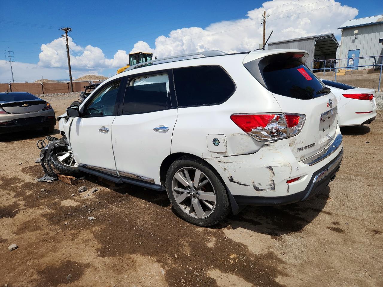 2013 Nissan Pathfinder S White vin: 5N1AR2MMXDC655673