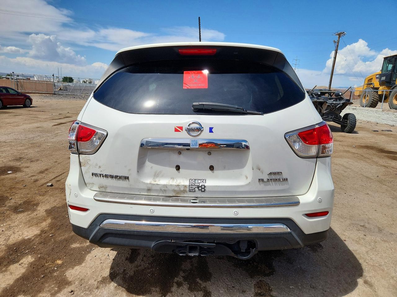 2013 Nissan Pathfinder S White vin: 5N1AR2MMXDC655673