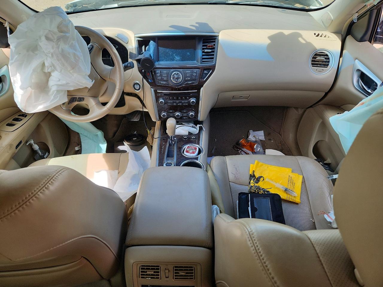 2013 Nissan Pathfinder S White vin: 5N1AR2MMXDC655673