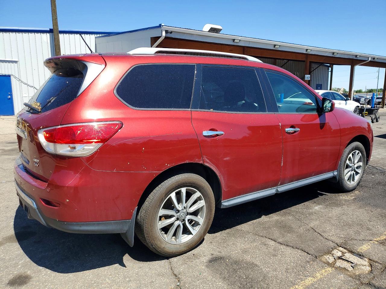 2013 Nissan Pathfinder S Maroon vin: 5N1AR2MMXDC659710