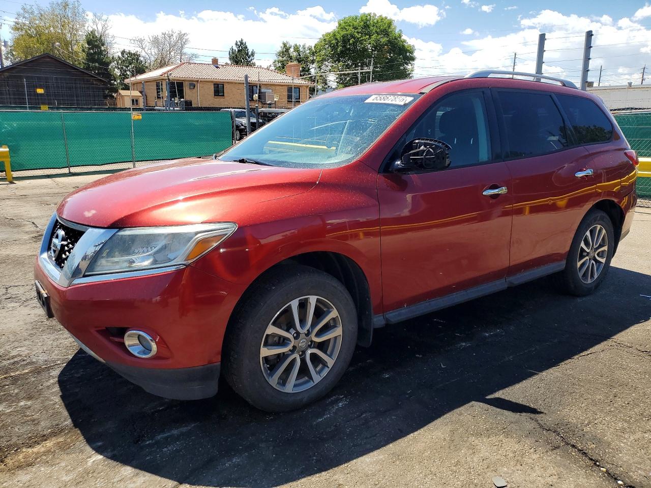 2013 Nissan Pathfinder S Maroon vin: 5N1AR2MMXDC659710