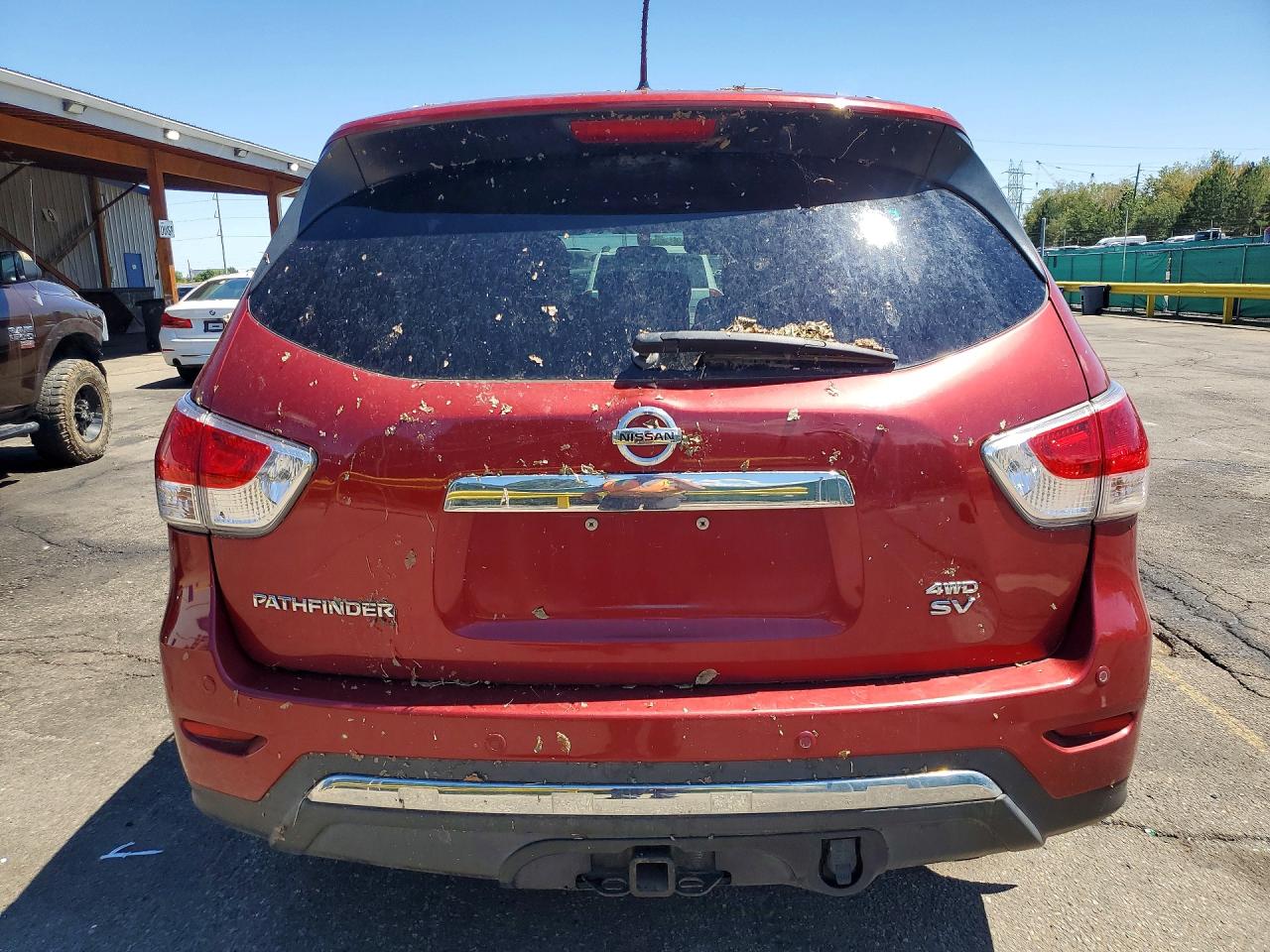 2013 Nissan Pathfinder S Maroon vin: 5N1AR2MMXDC659710