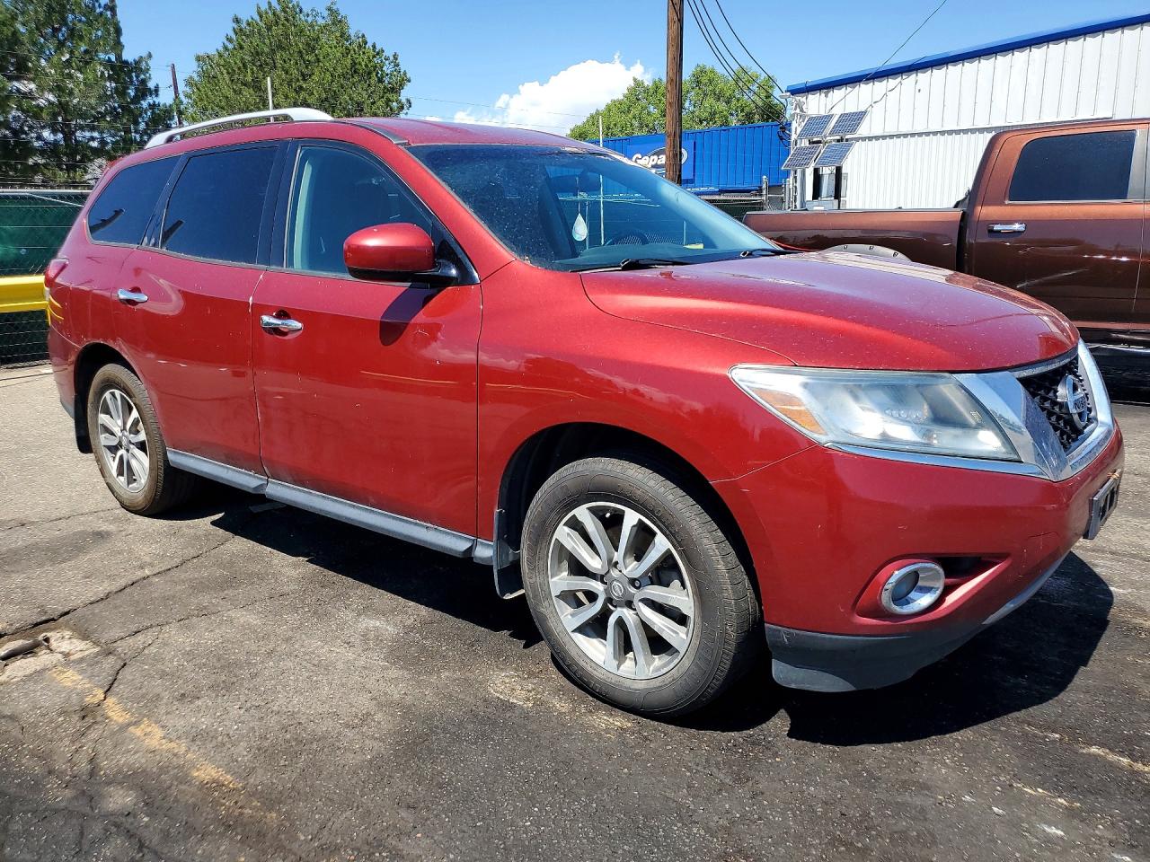 2013 Nissan Pathfinder S Maroon vin: 5N1AR2MMXDC659710