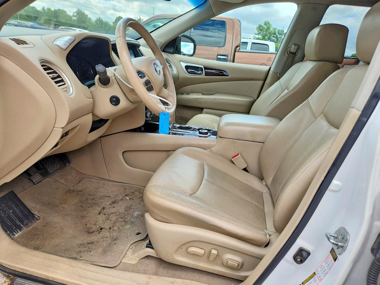 2013 Nissan Pathfinder S White vin: 5N1AR2MMXDC662154