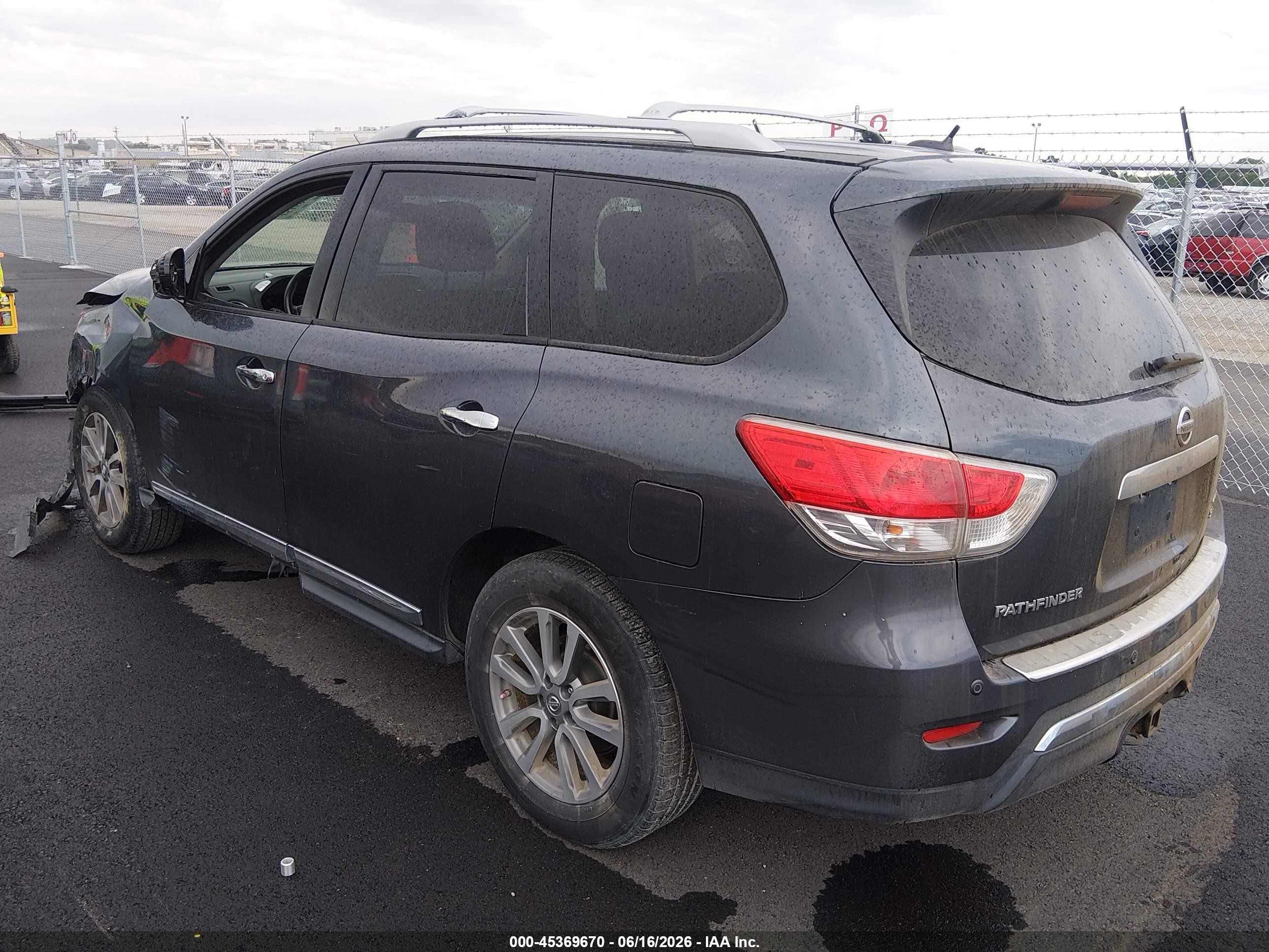 2013 Nissan Pathfinder Sl Gray vin: 5N1AR2MMXDC663045