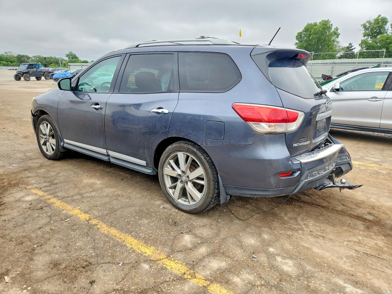2013 Nissan Pathfinder S Gray vin: 5N1AR2MMXDC674899