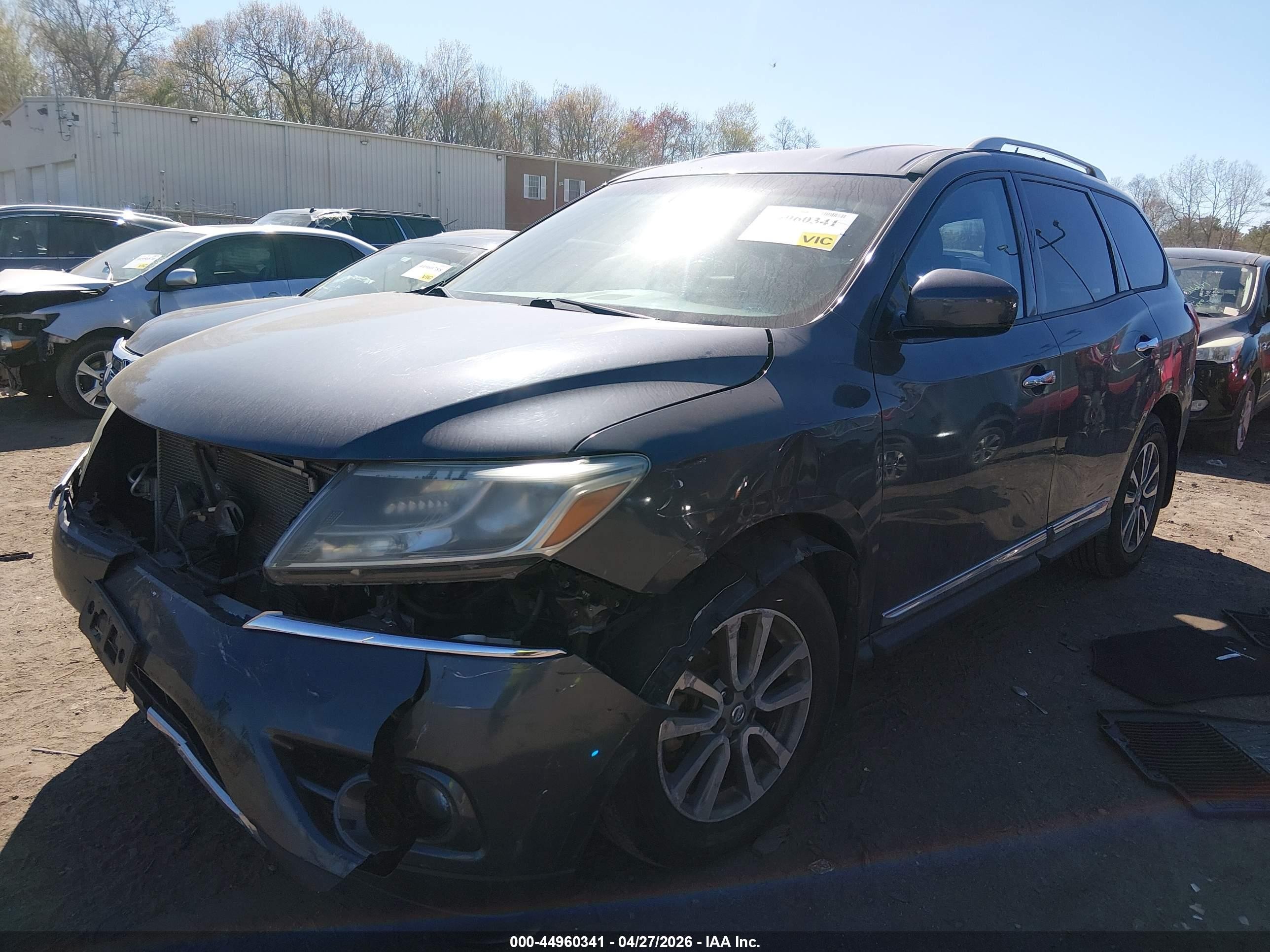 2013 Nissan Pathfinder Sl Gray vin: 5N1AR2MMXDC681612