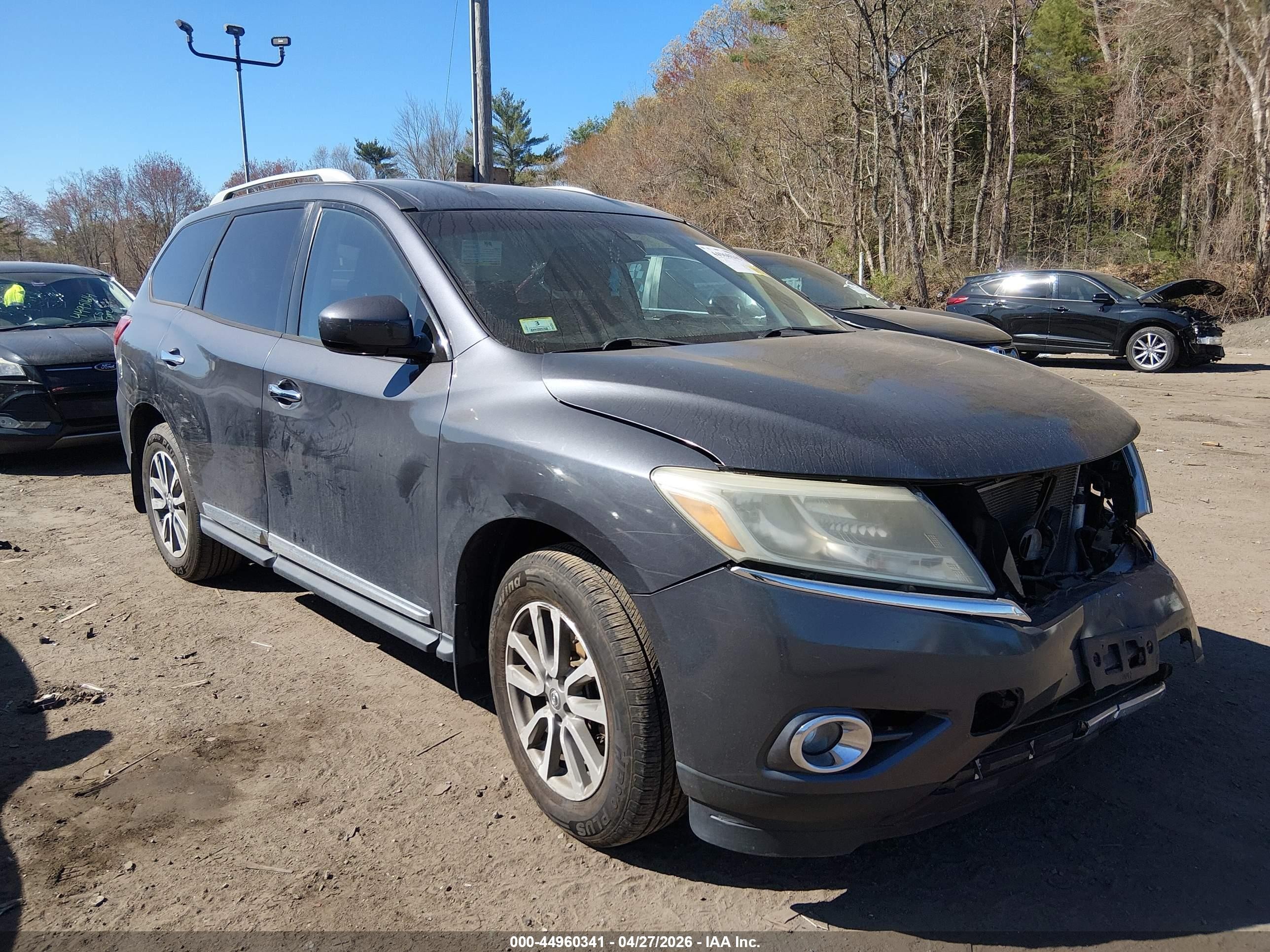 2013 Nissan Pathfinder Sl Gray vin: 5N1AR2MMXDC681612