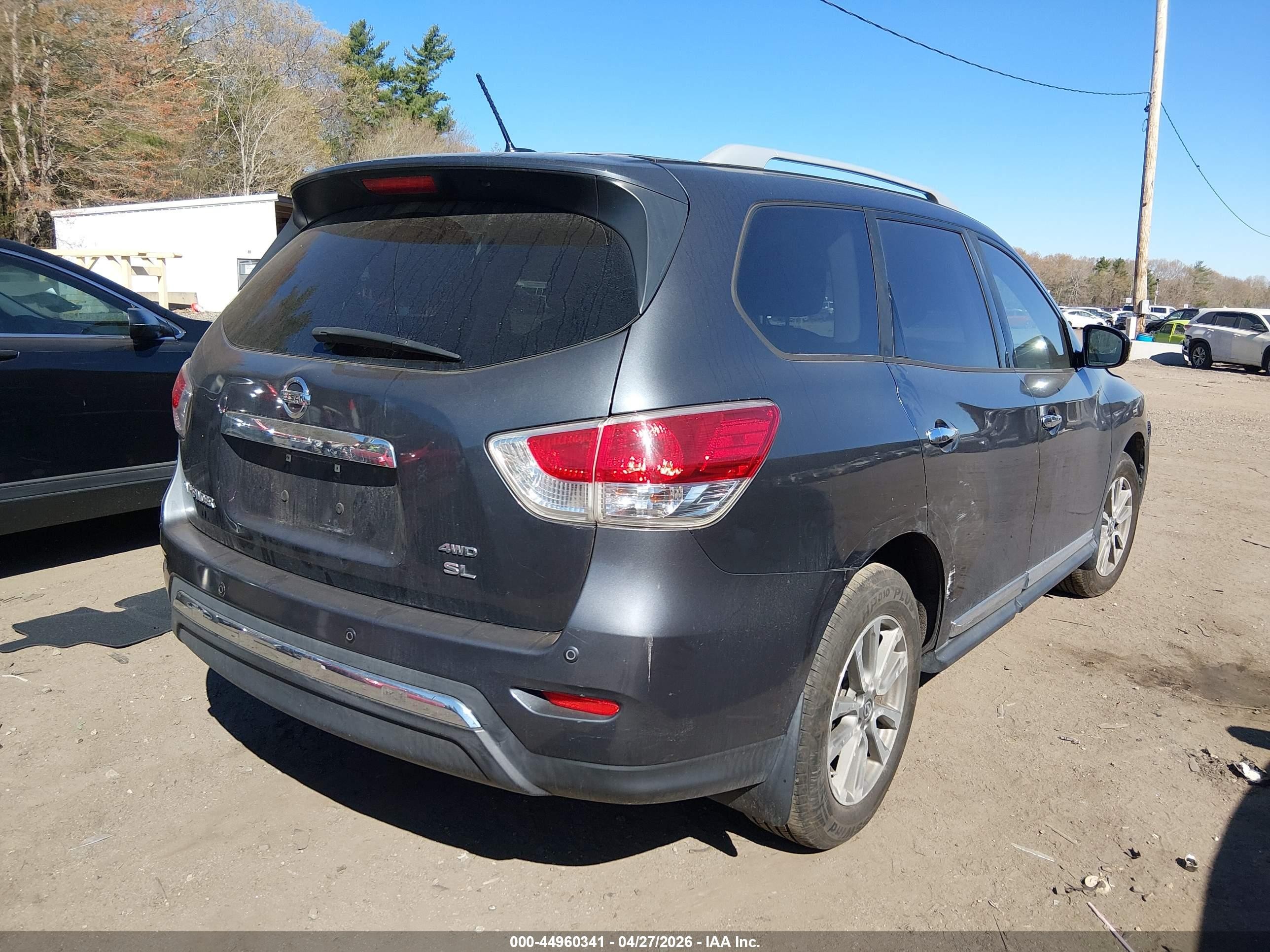 2013 Nissan Pathfinder Sl Gray vin: 5N1AR2MMXDC681612