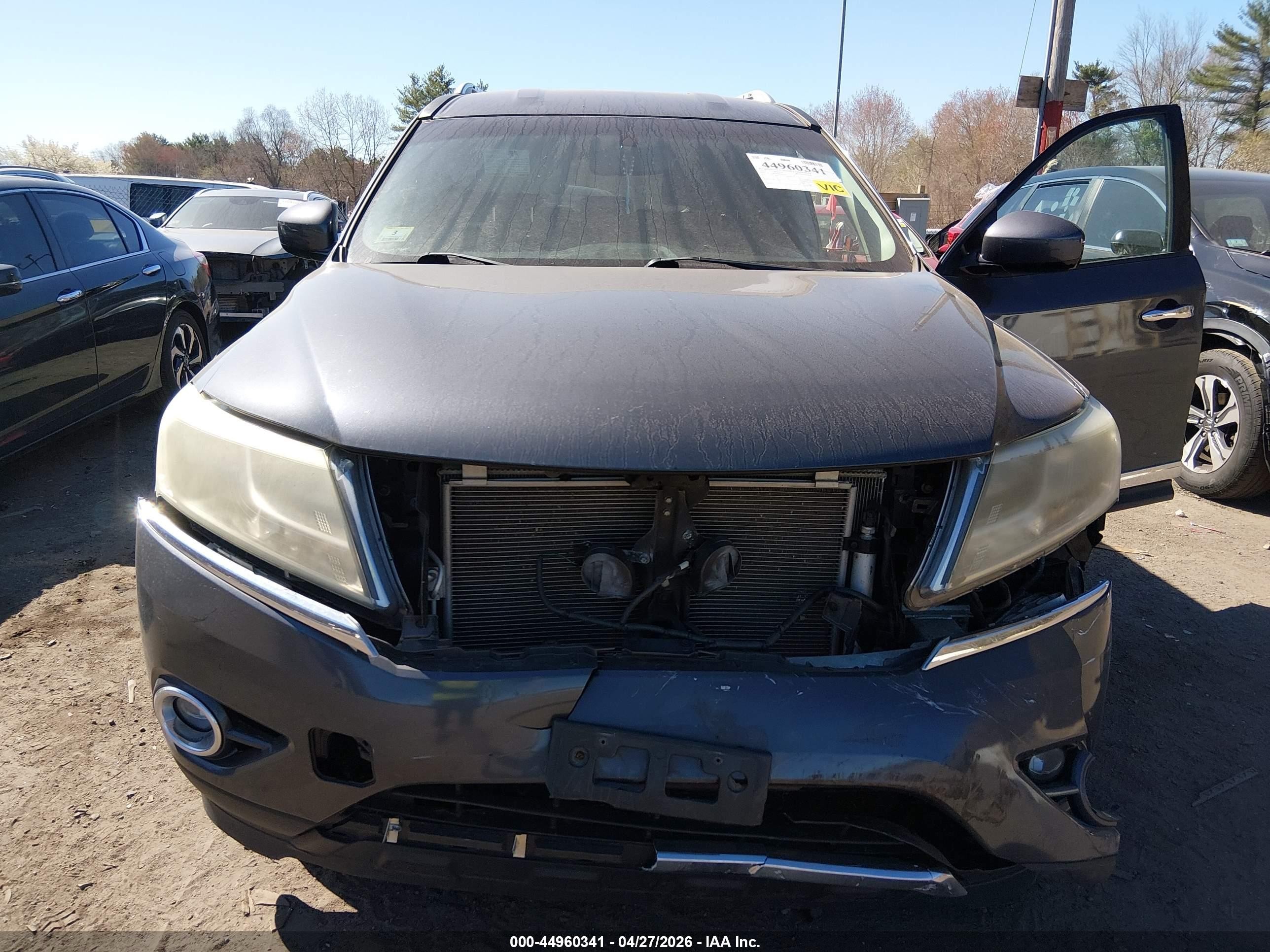 2013 Nissan Pathfinder Sl Gray vin: 5N1AR2MMXDC681612