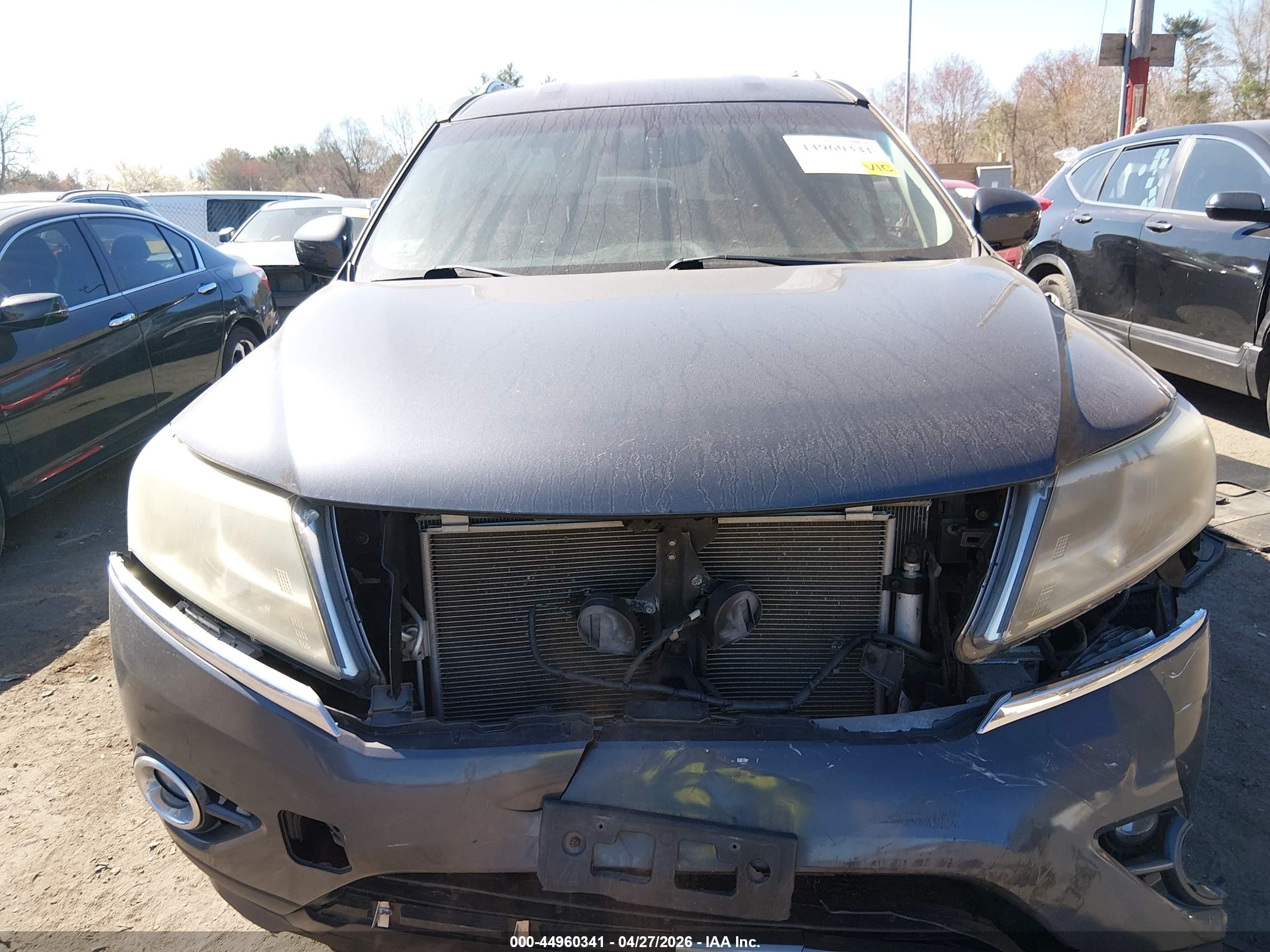 2013 Nissan Pathfinder Sl Gray vin: 5N1AR2MMXDC681612