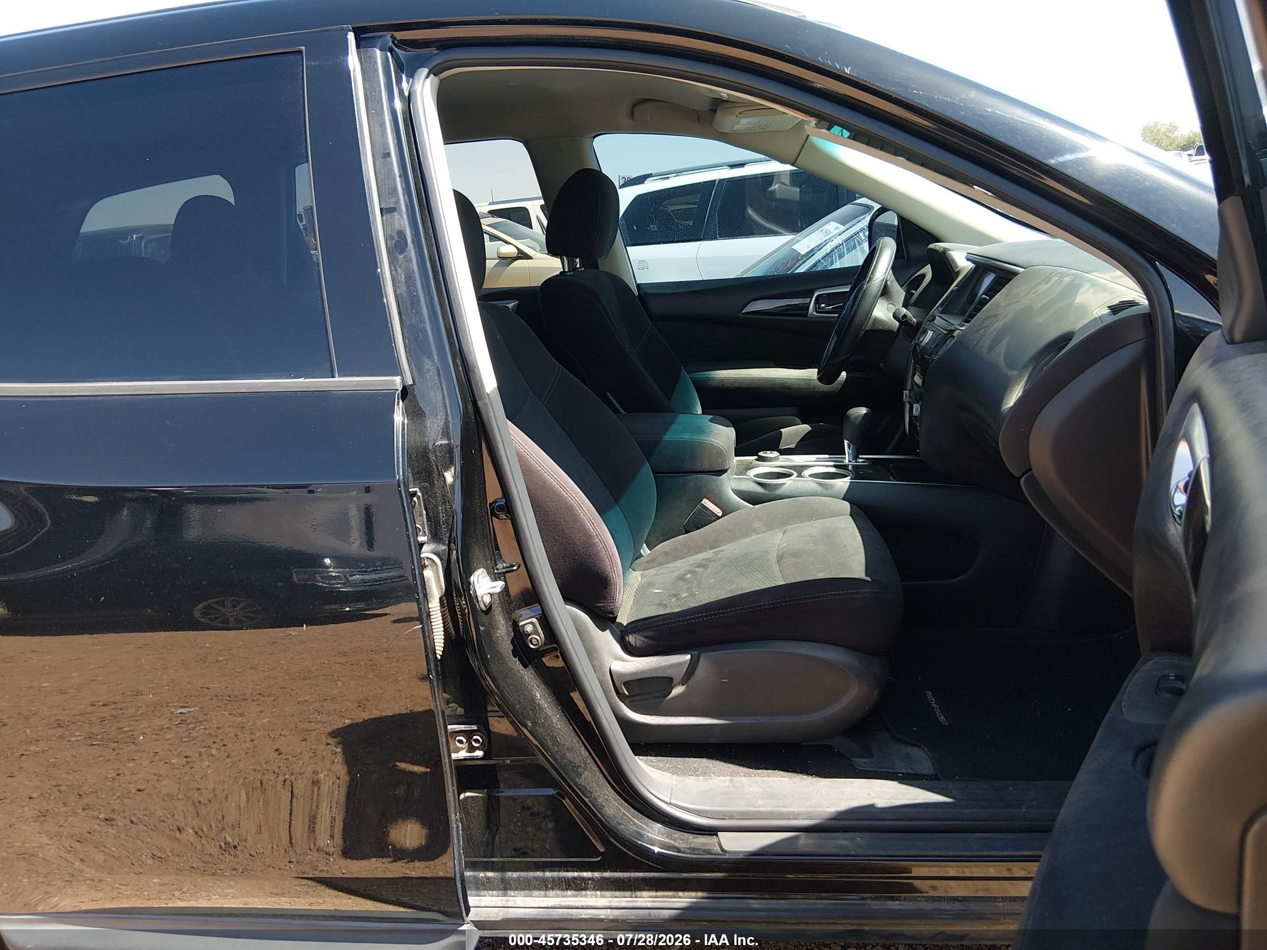 2014 Nissan Pathfinder S Black vin: 5N1AR2MMXEC602019