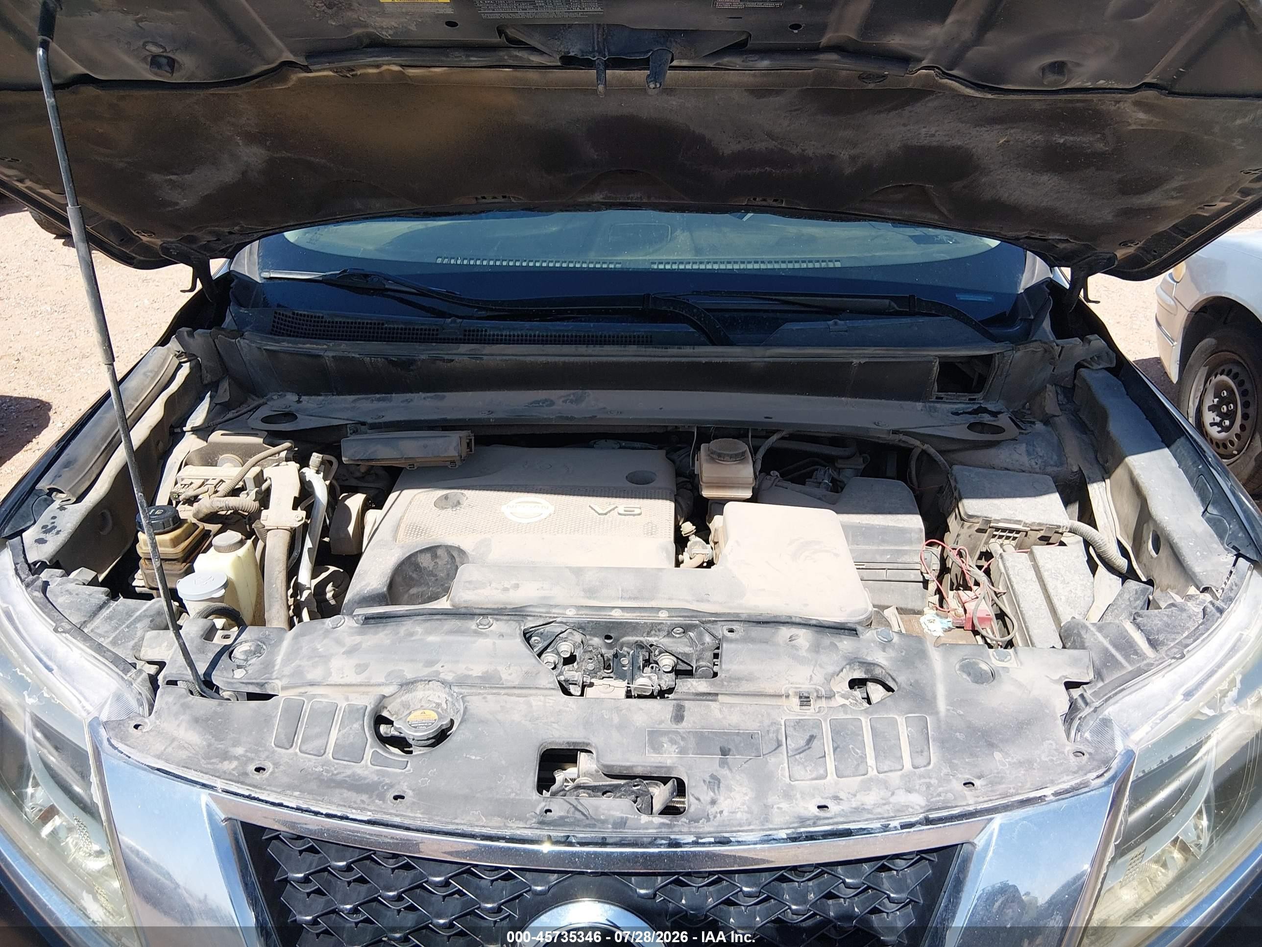 2014 Nissan Pathfinder S Black vin: 5N1AR2MMXEC602019
