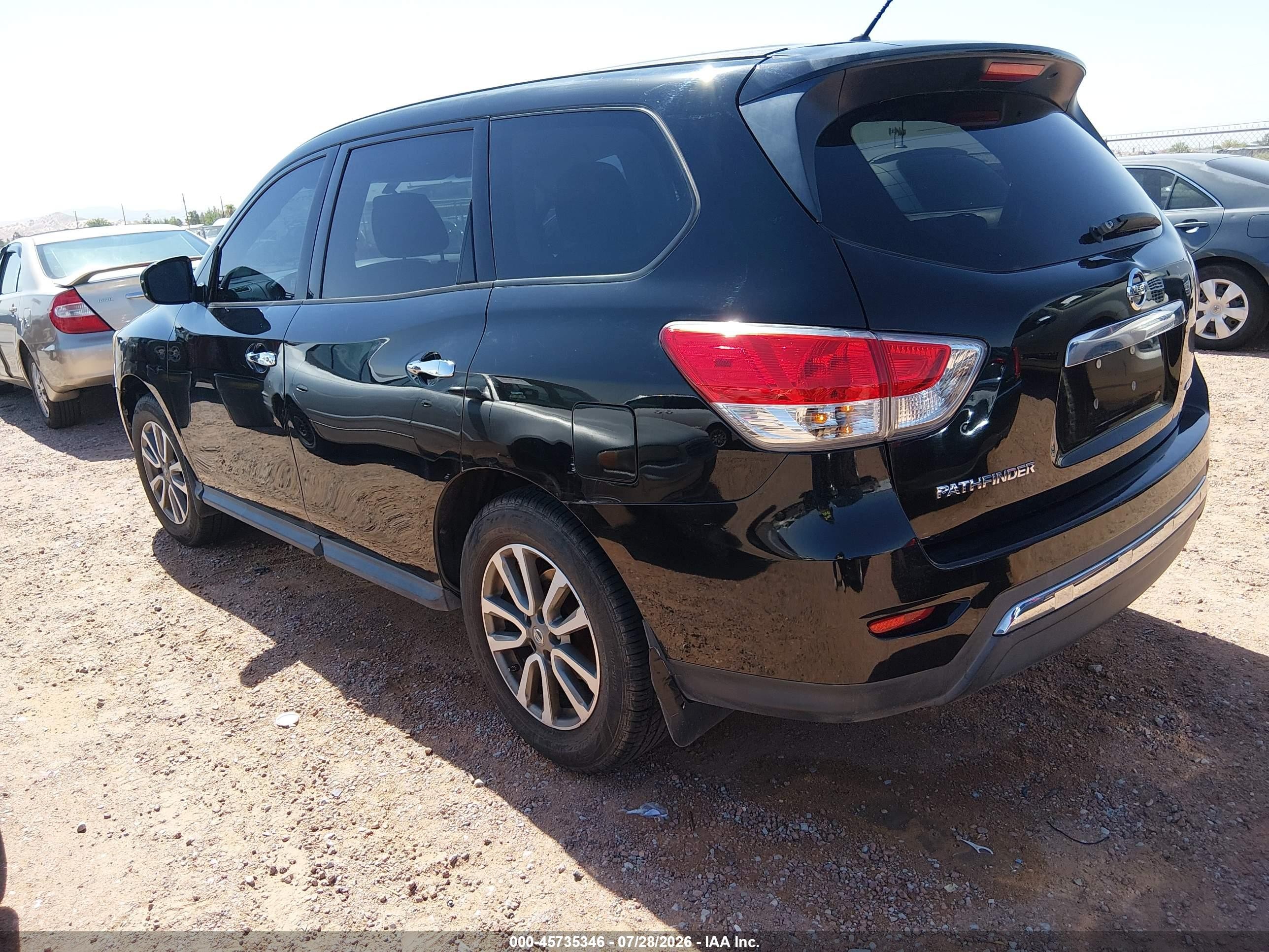 2014 Nissan Pathfinder S Black vin: 5N1AR2MMXEC602019