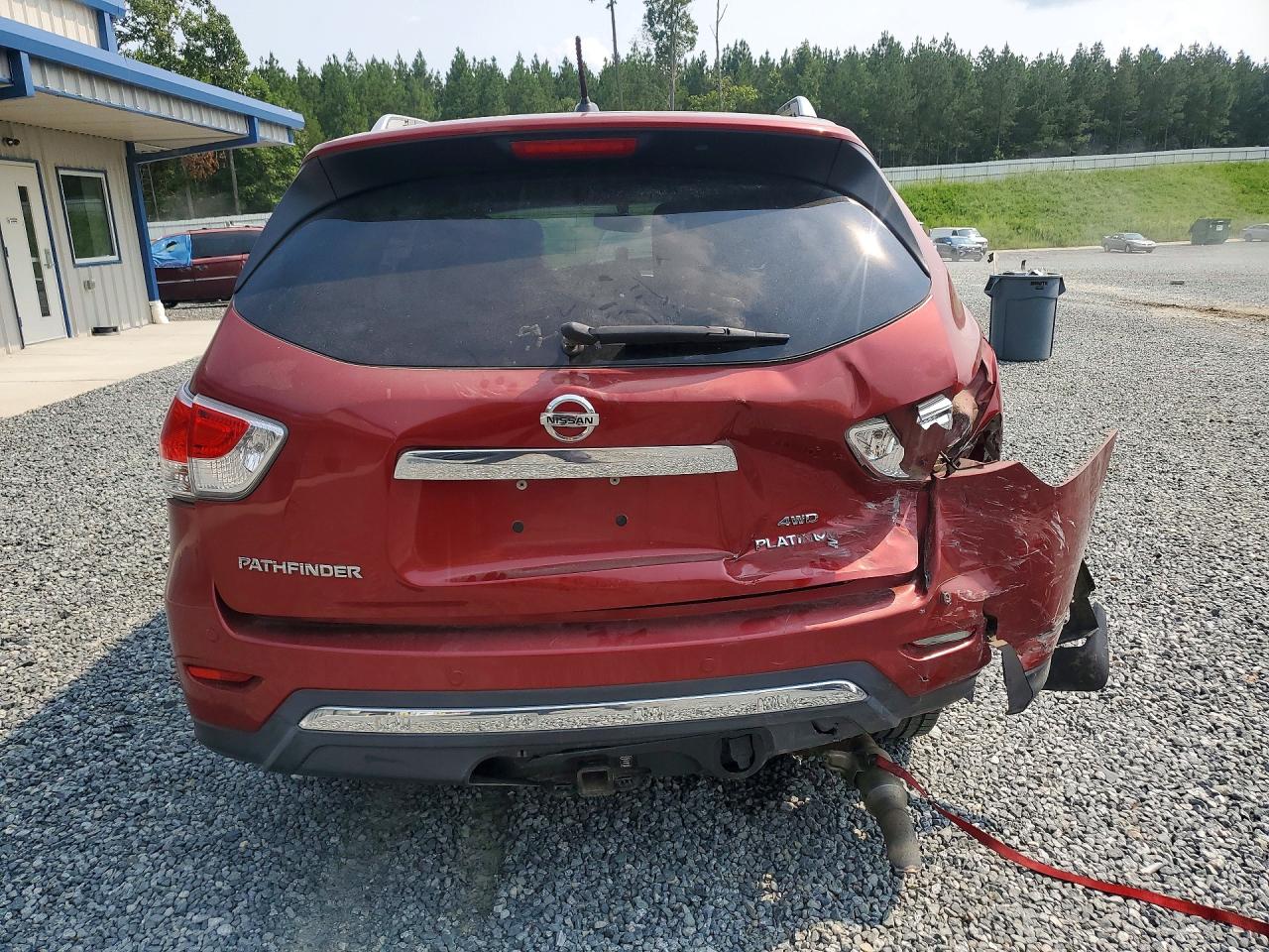 2014 Nissan Pathfinder S Red vin: 5N1AR2MMXEC602537