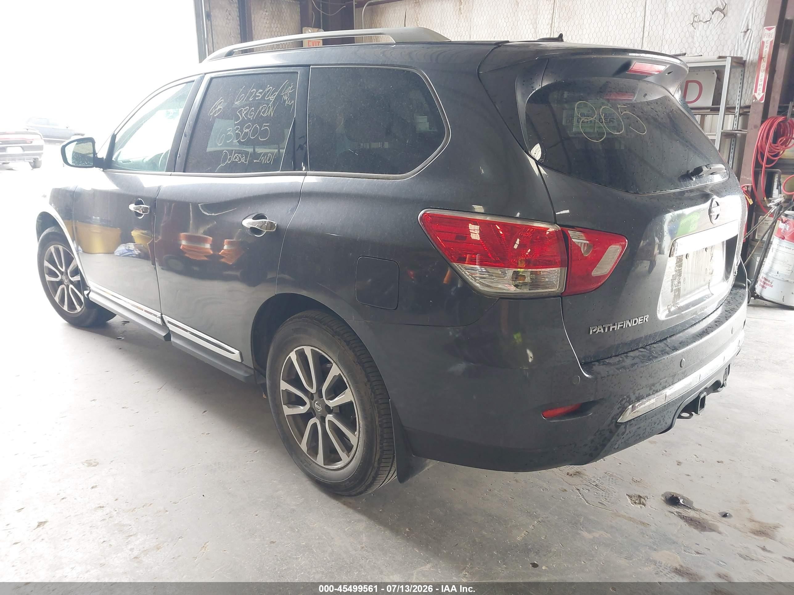 2014 Nissan Pathfinder Sl Gray vin: 5N1AR2MMXEC633805