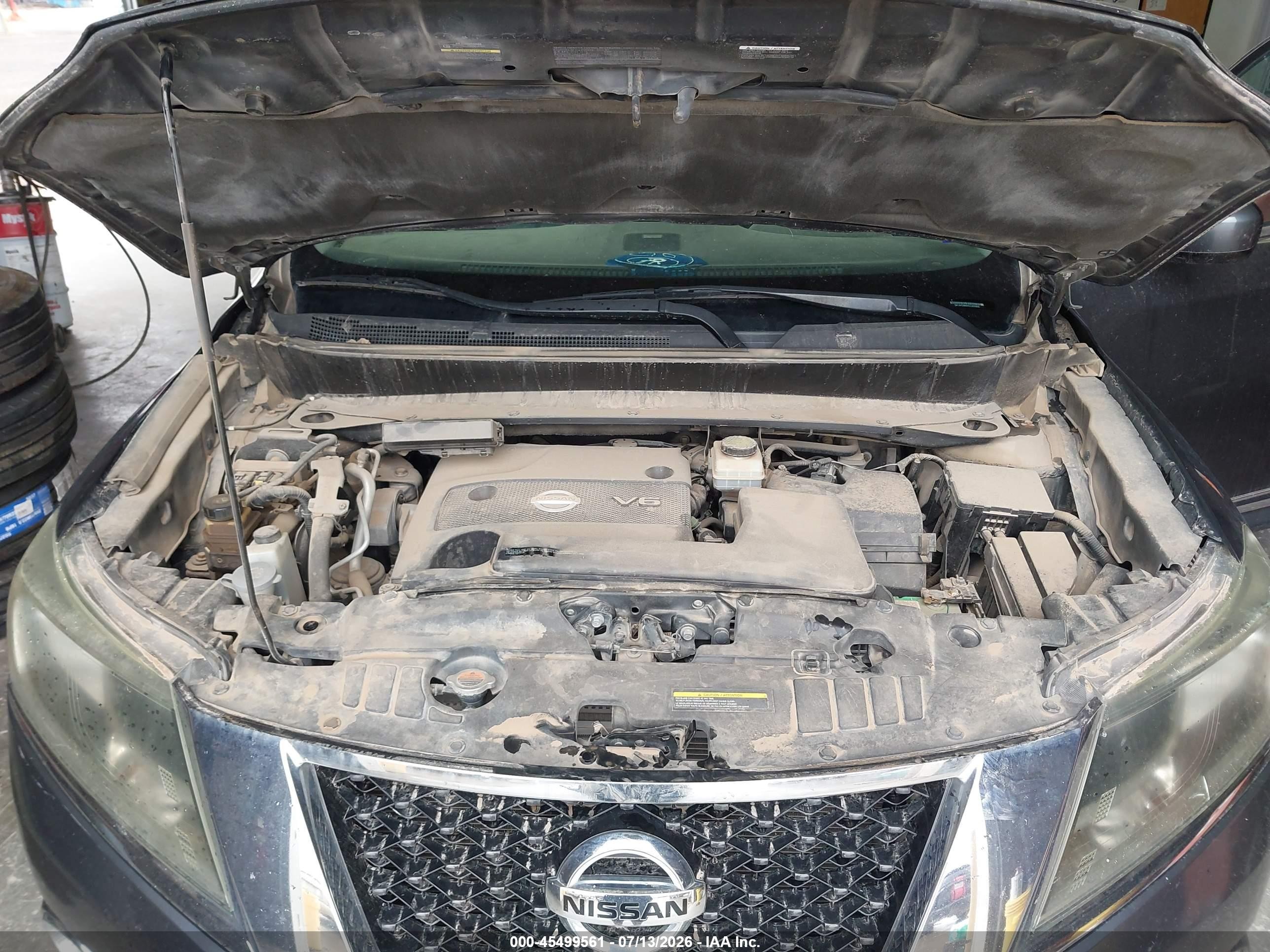 2014 Nissan Pathfinder Sl Gray vin: 5N1AR2MMXEC633805
