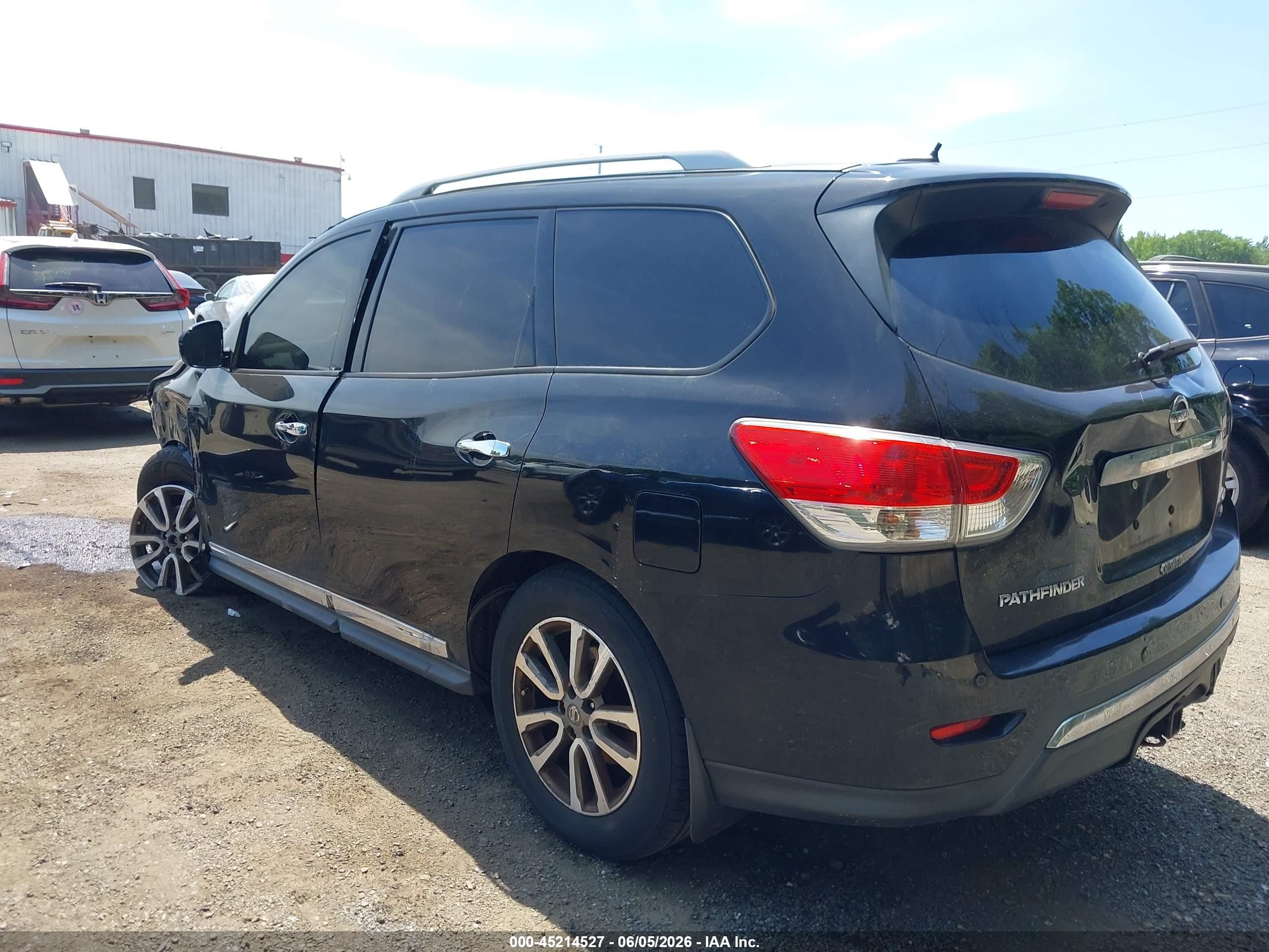 2014 Nissan Pathfinder Sl Black vin: 5N1AR2MMXEC645050