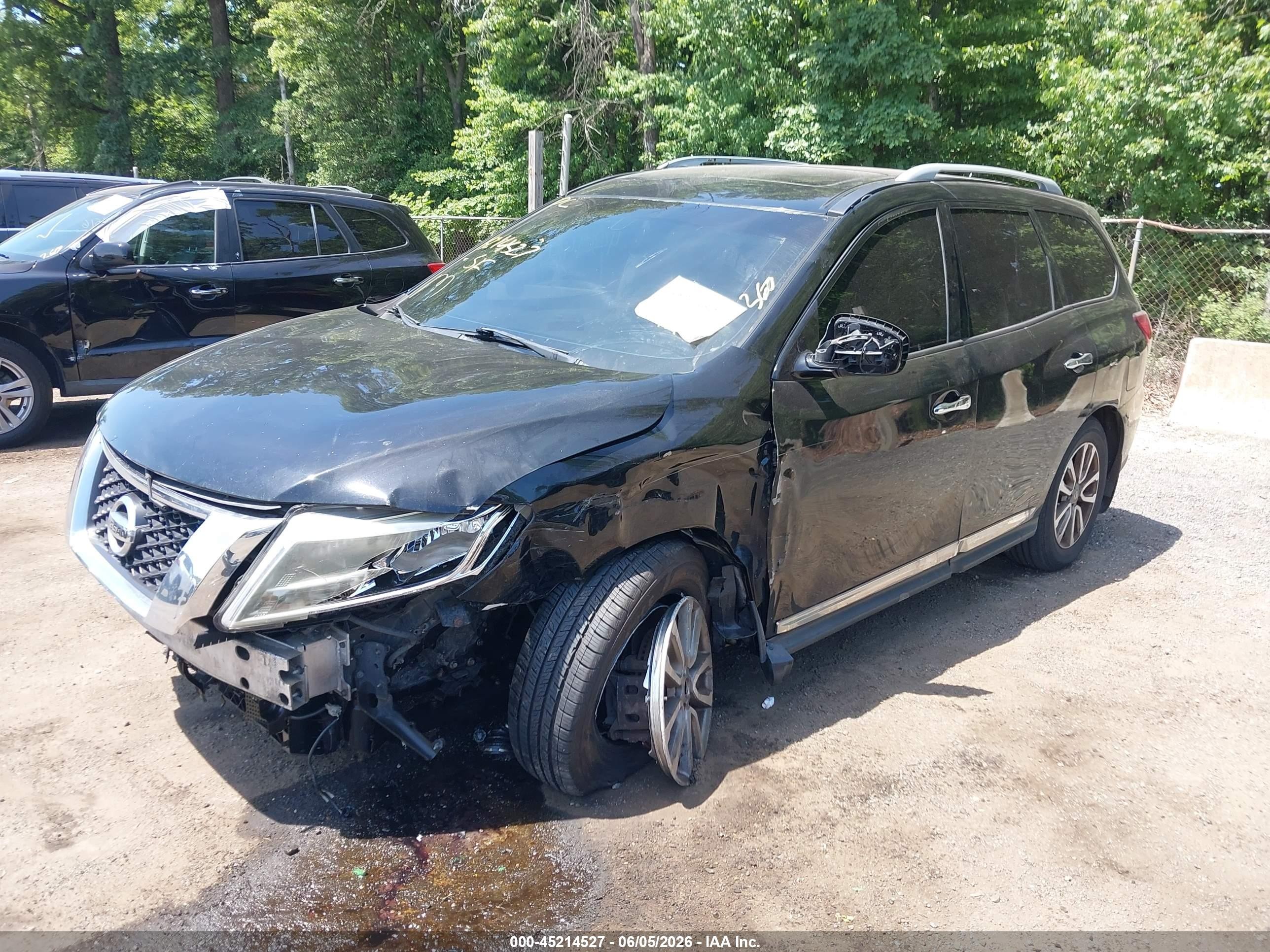 2014 Nissan Pathfinder Sl Black vin: 5N1AR2MMXEC645050