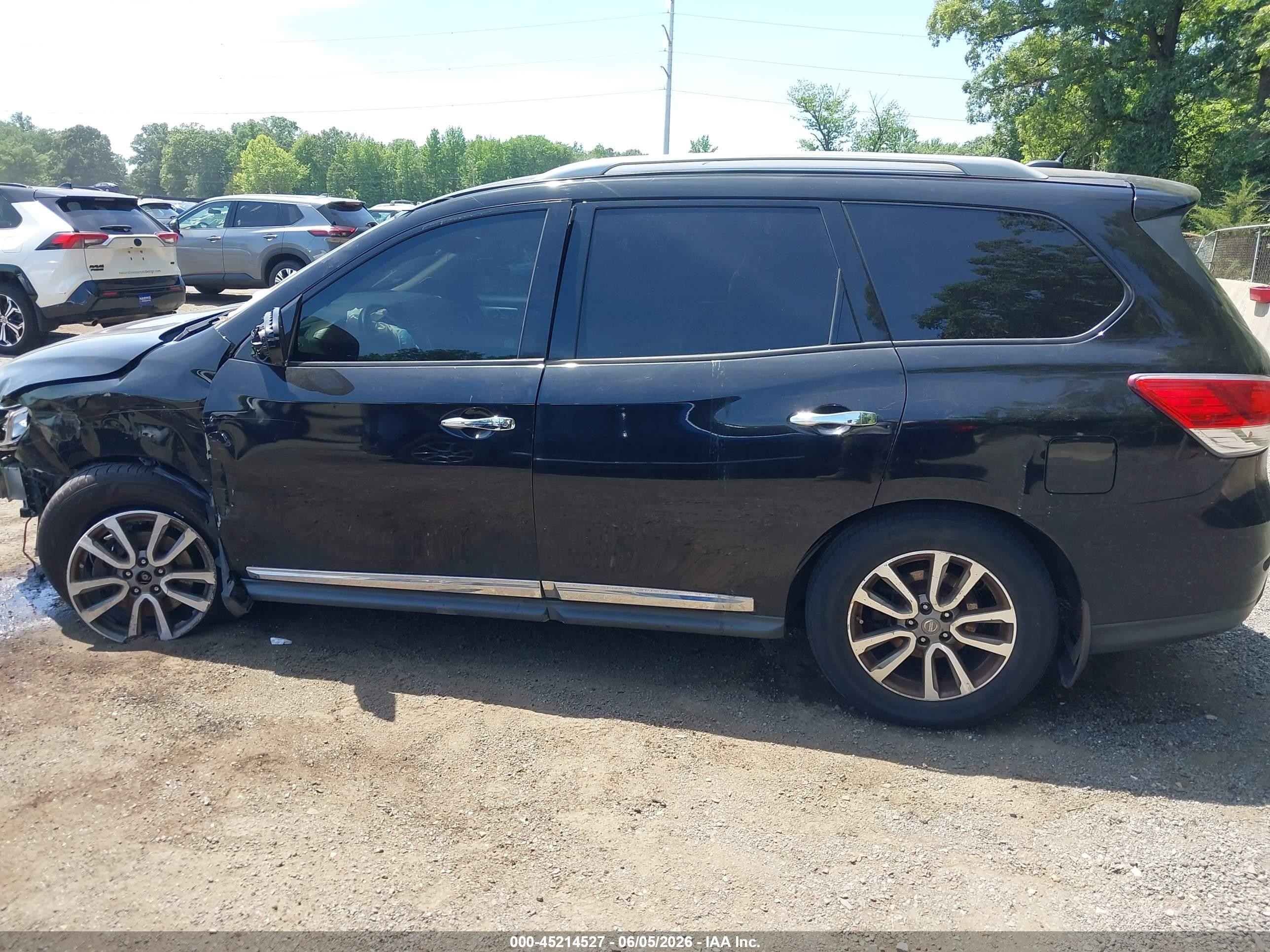 2014 Nissan Pathfinder Sl Black vin: 5N1AR2MMXEC645050