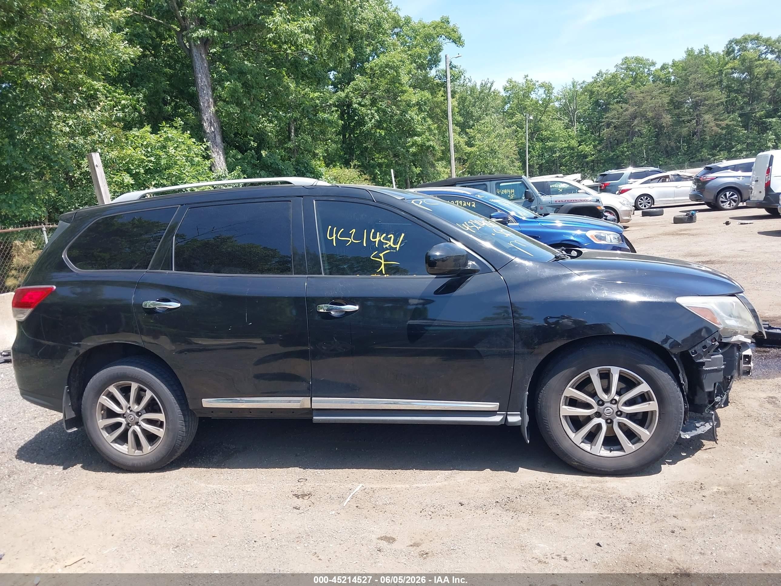 2014 Nissan Pathfinder Sl Black vin: 5N1AR2MMXEC645050