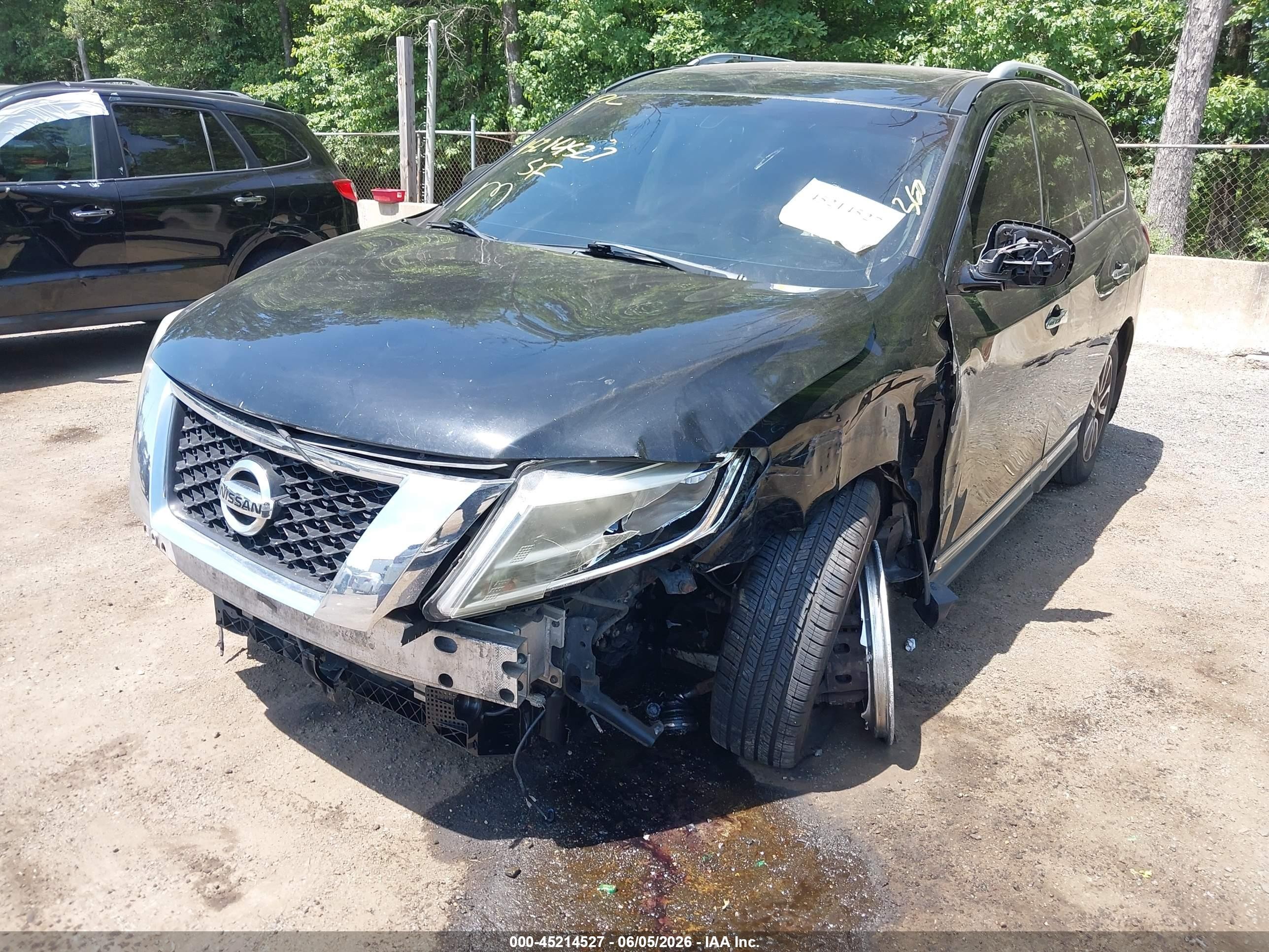 2014 Nissan Pathfinder Sl Black vin: 5N1AR2MMXEC645050