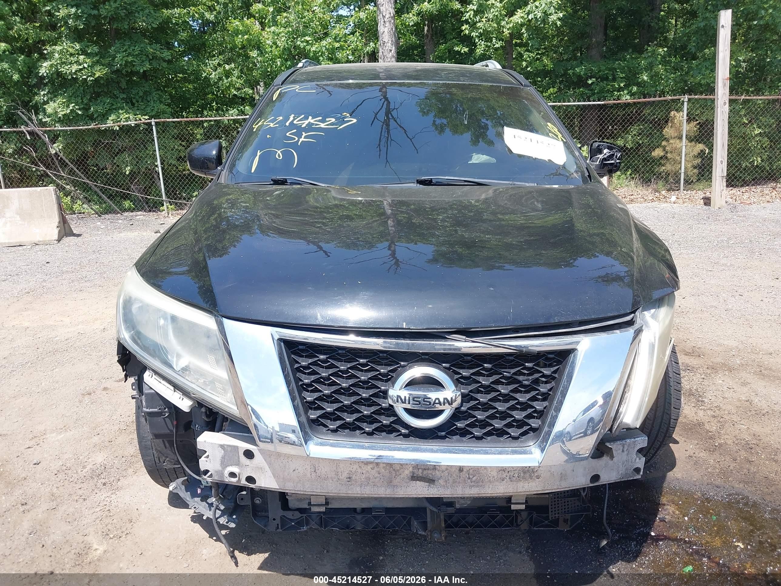 2014 Nissan Pathfinder Sl Black vin: 5N1AR2MMXEC645050