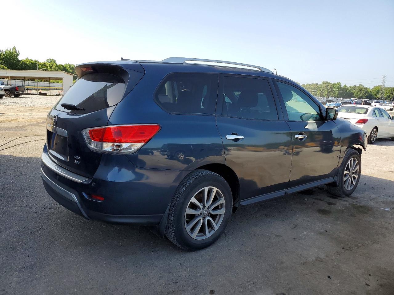 2014 Nissan Pathfinder S Blue vin: 5N1AR2MMXEC652919