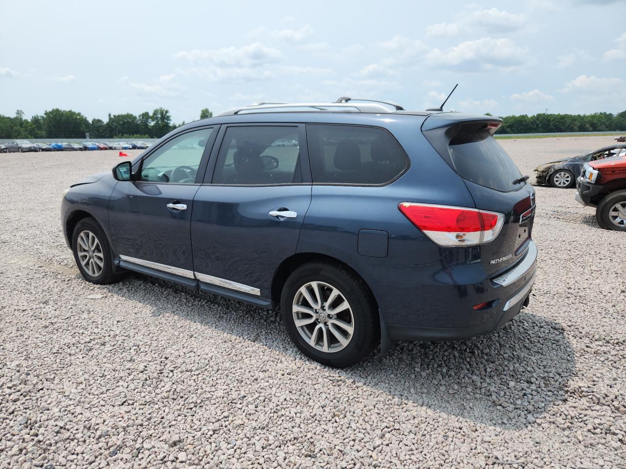 2014 Nissan Pathfinder Sl Blue vin: 5N1AR2MMXEC672894