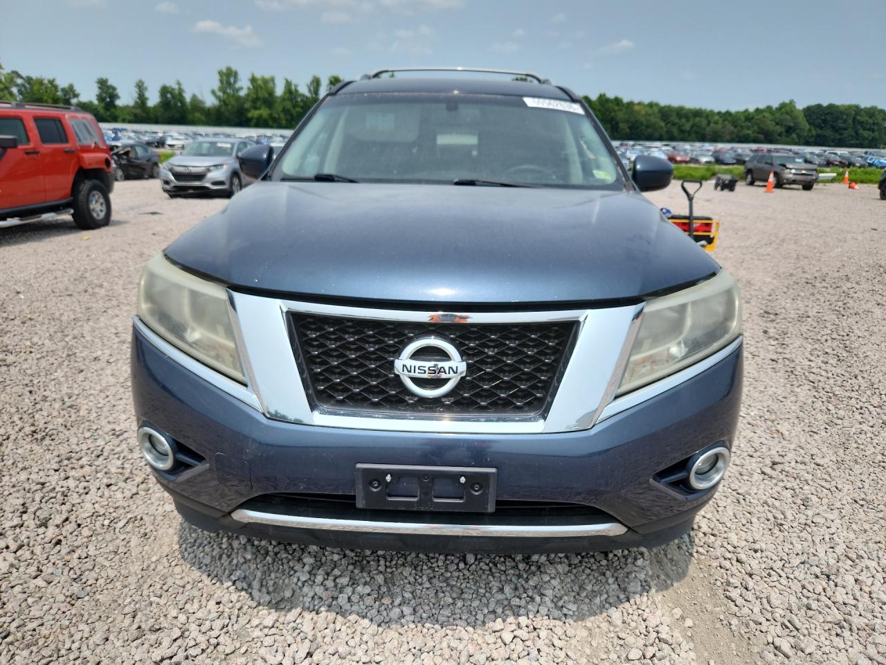 2014 Nissan Pathfinder Sl Blue vin: 5N1AR2MMXEC672894