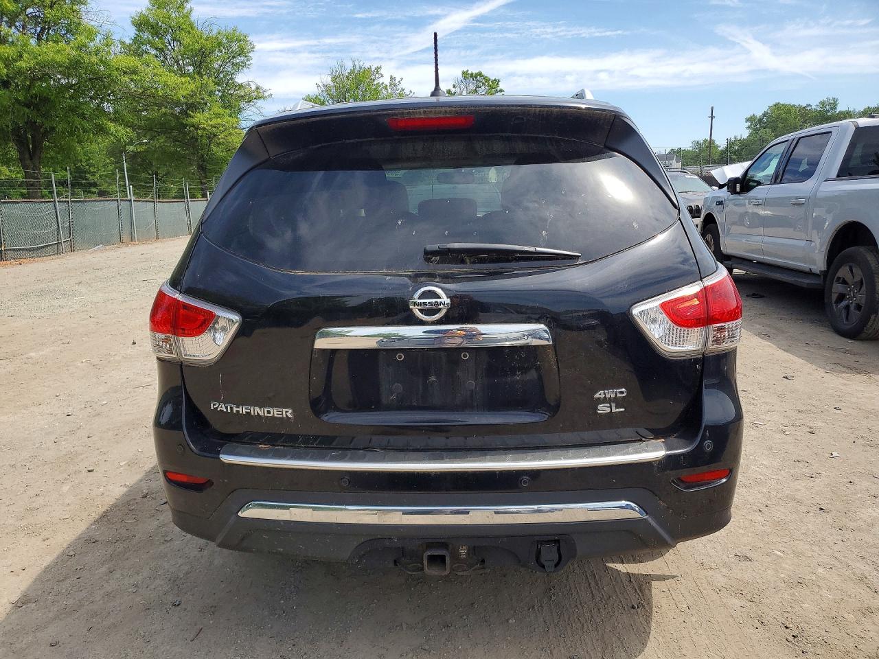 2014 Nissan Pathfinder Sl Black vin: 5N1AR2MMXEC707515