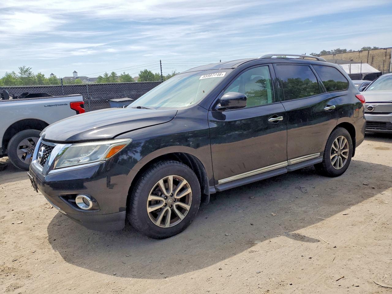 2014 Nissan Pathfinder Sl Black vin: 5N1AR2MMXEC707515
