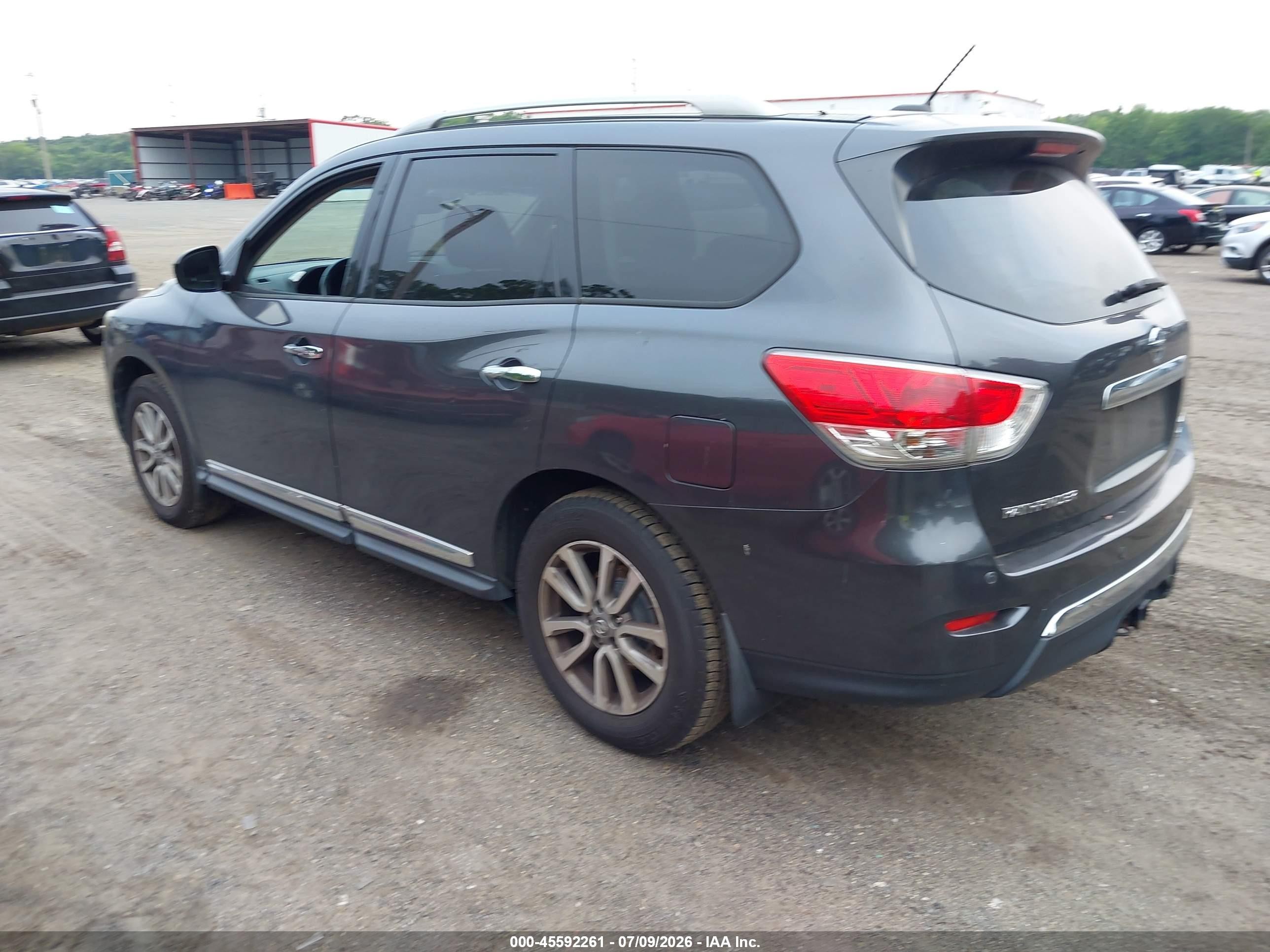 2014 Nissan Pathfinder Sl Gray vin: 5N1AR2MMXEC712665